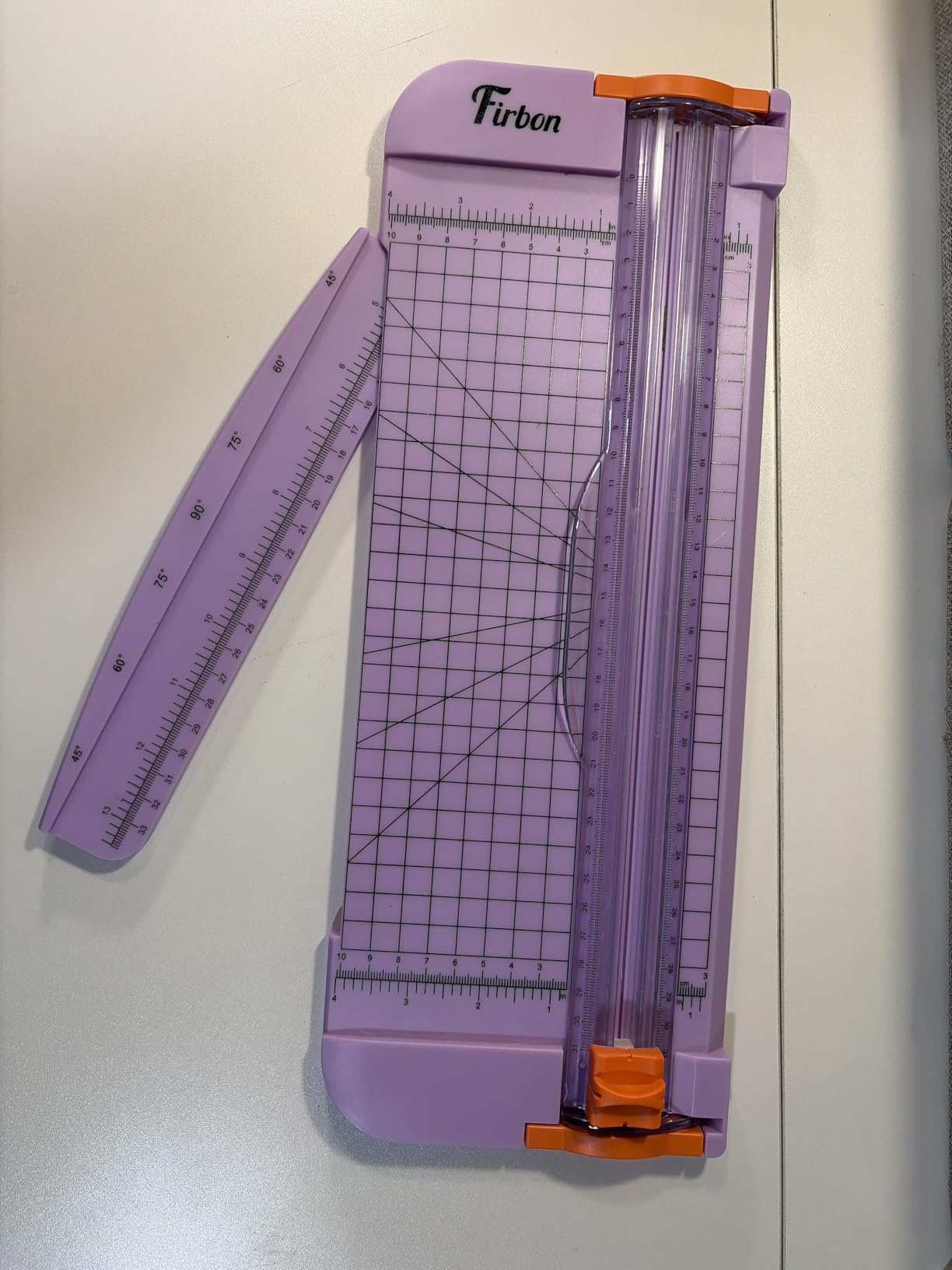 Firbon A4 Paper Cutter 12 Inch Titanium Paper Trimmer Scrapbooking Tool with Automatic Security Safeguard and Side Ruler for Craft Paper, Coupon, Label and Cardstock (Black) customer photo 1