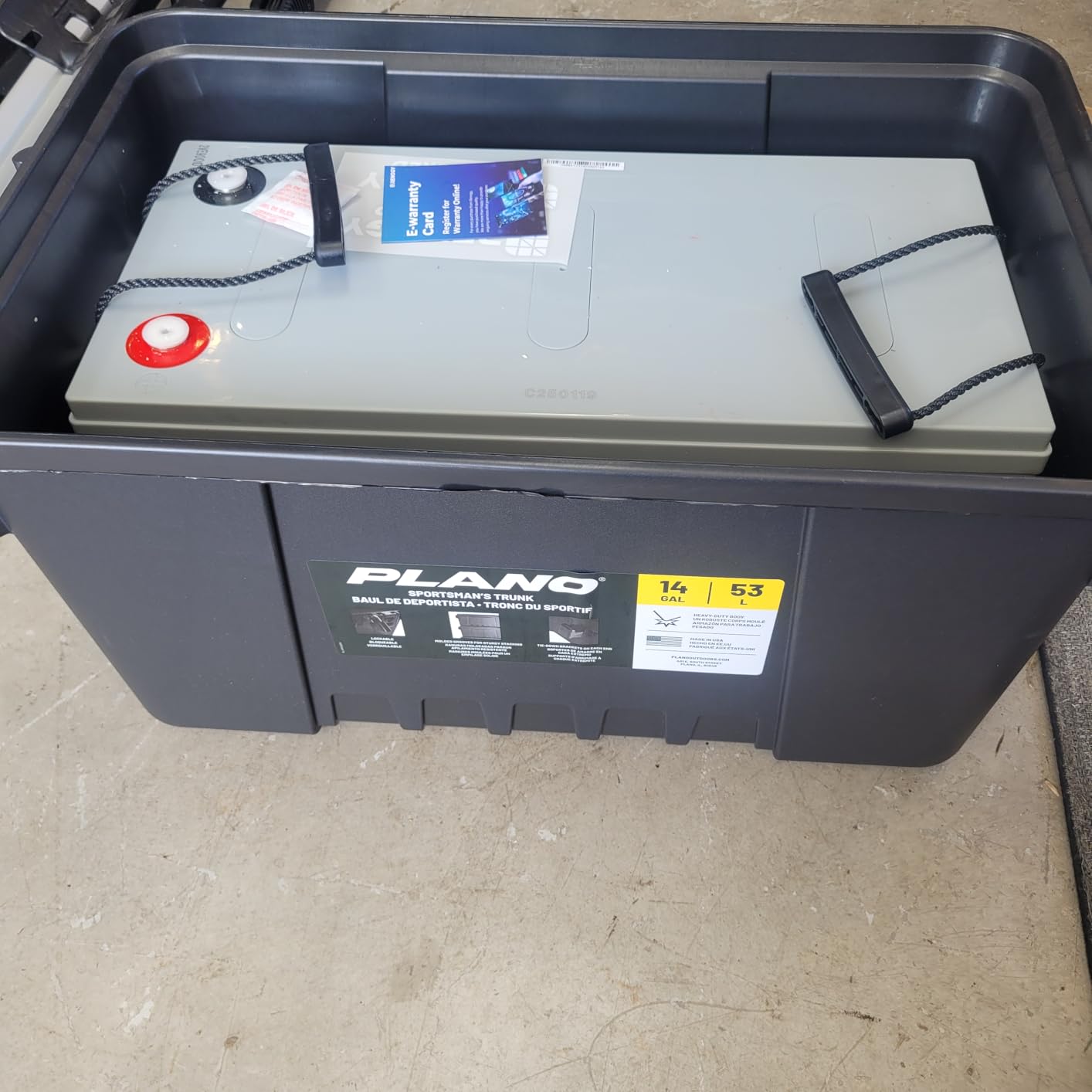 Renogy Deep Cycle AGM Battery 12 Volt 200Ah, 3% Self-Discharge Rate, 2000A Max Discharge Current, Safe Charge Most Home Appliances for RV, Camping, Cabin, Marine and Off-Grid System, Maintenance-Free customer photo 2