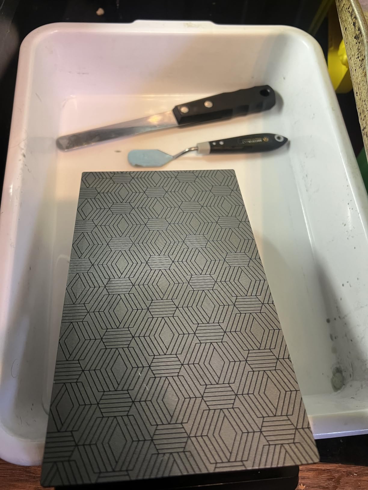 Premium 3D Print Removal Tool Kit - Durable 3D Printer Tools with Sturdy Comfort Grips, Sharp and Hardened Blades for Easy Separation of Prints, Knife and Spatula Set of 2 - Enhanced Version customer photo 1