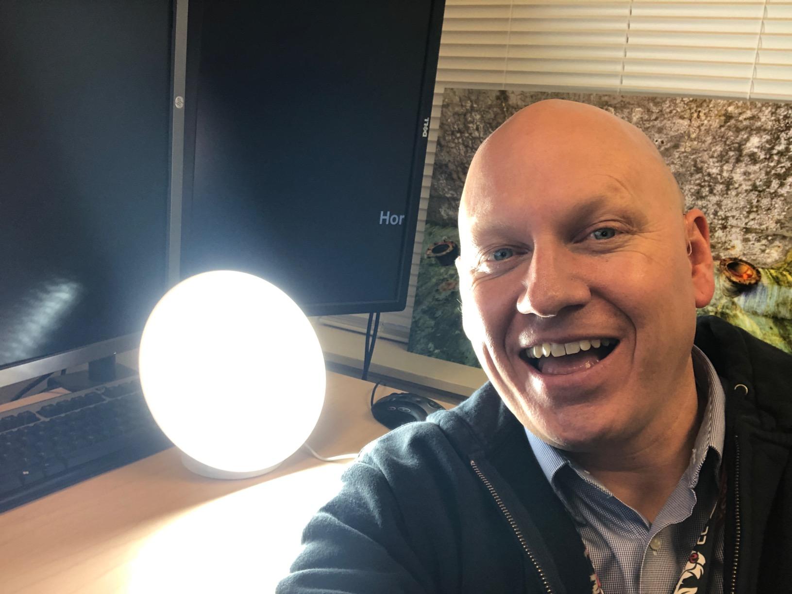 Circadian Optics Lampu Light Therapy Desk Lamp | As Seen On Shark Tank | 10,000 LUX UV-Free Full-Spectrum LEDs | Powerful & Large Light Panel | Sunlight Lamp for Seasonal Blues, Focus, Energy & Sleep customer photo 1