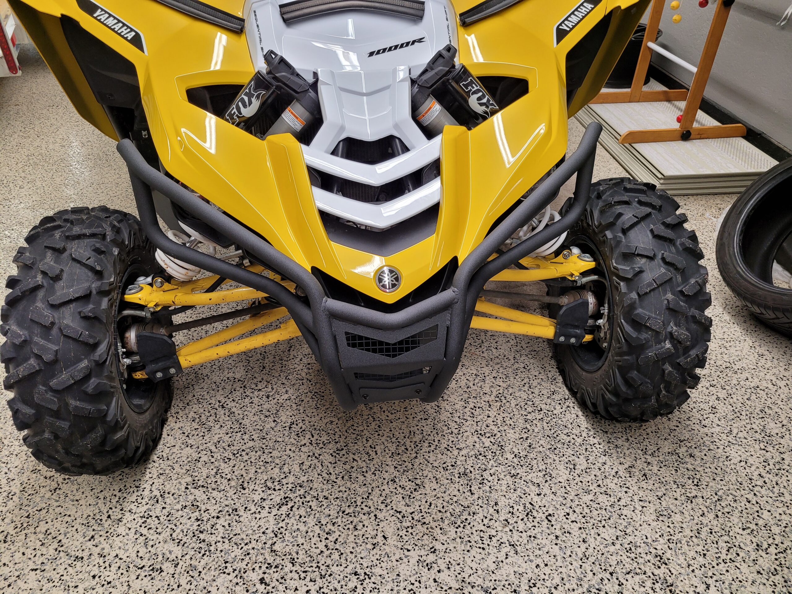 SuperATV Winch Ready Front Bumper for 2016+ Yamaha YXZ, Heavy Duty Steel Tubing, Built-In Mounting Bracket for SuperATV's 3500lb. Winch, Bolt-On Mounting, Full Front Coverage, See Fitment, USA Made customer photo 2