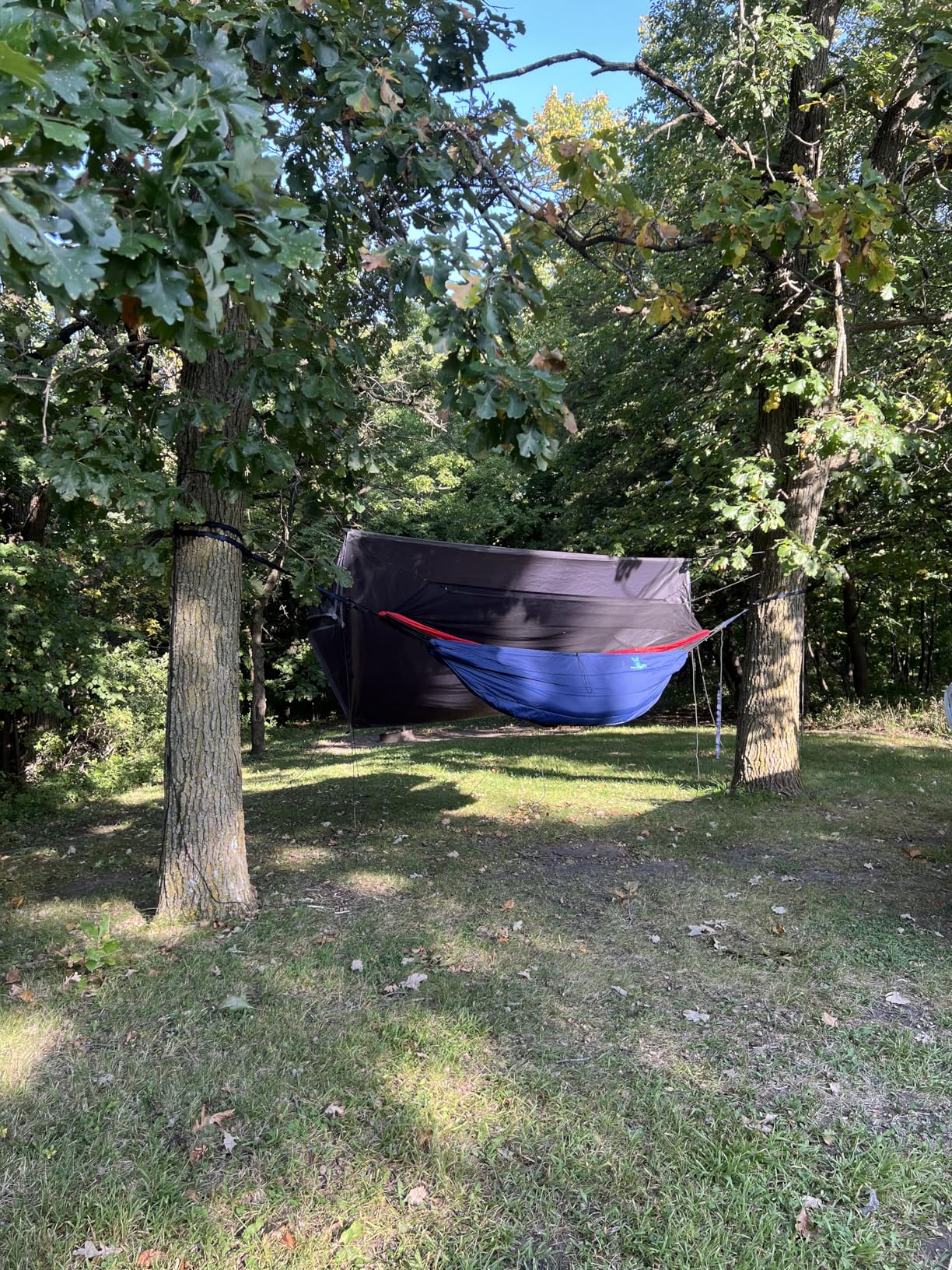 Sunyear Camping Hammock, Portable Single & Double Hammock with Net, 2 Person Hammock Tent with 2 * 10ft Straps, Best for Outdoor Hiking Survival Travel customer photo 1