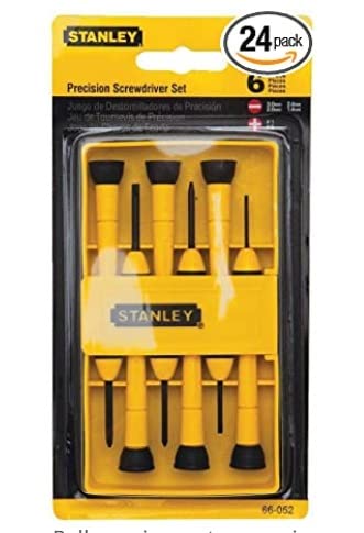 Stanley Tools 6-Piece Precision Screwdriver Set, Black/Yellow customer photo 1