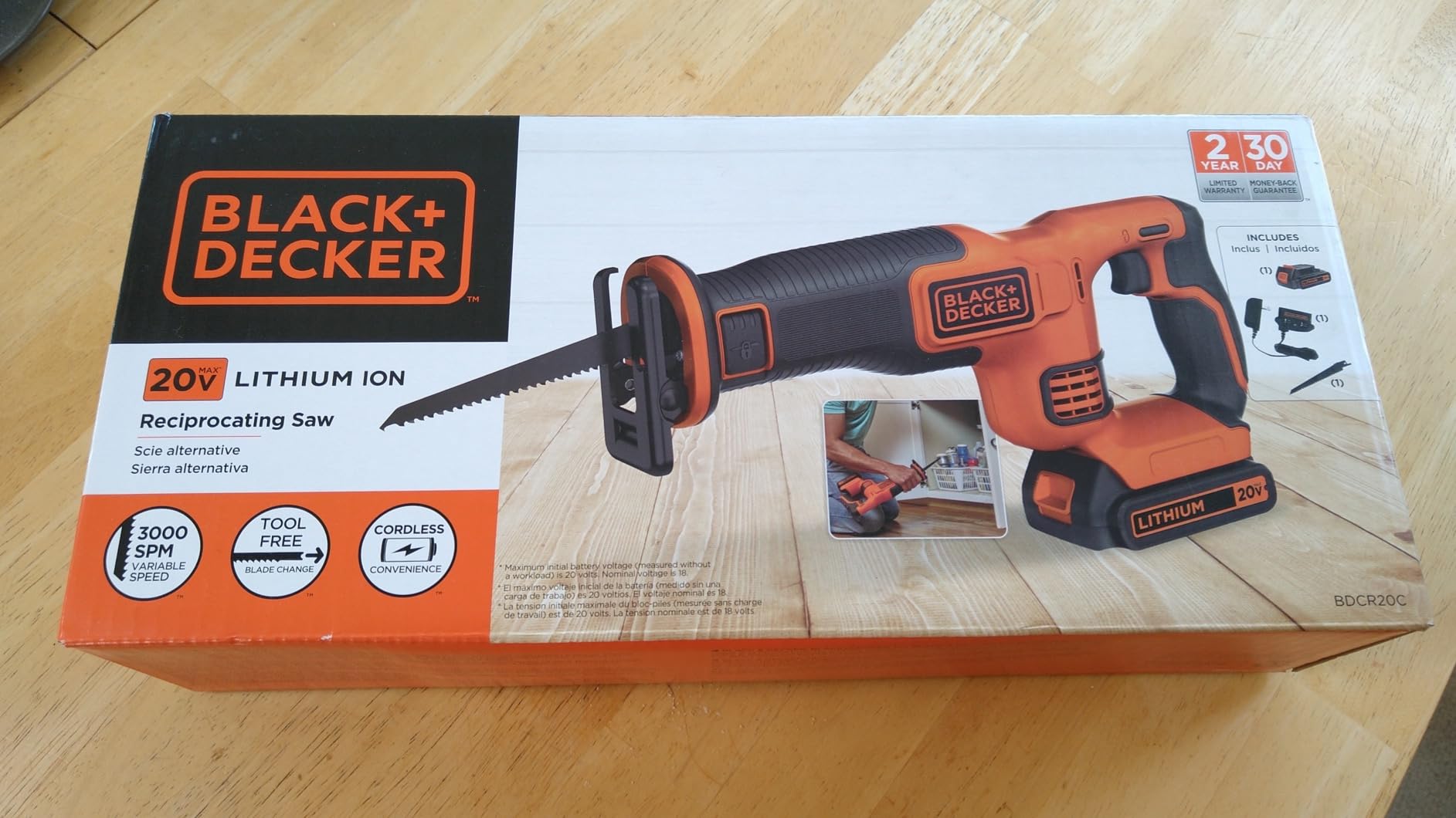 BLACK+DECKER 20V MAX* Cordless Reciprocating Saw Kit (BDCR20C) customer photo 2