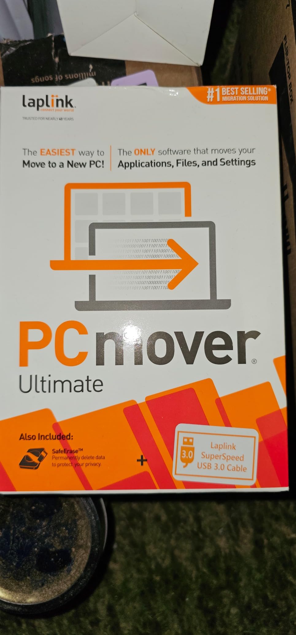 Laplink PCmover Ultimate 11 - Migration of your Applications, Files and Settings from an Old PC to a New PC - Data Transfer Software - With Optional High Speed Ethernet Cable - 1 License customer photo 6