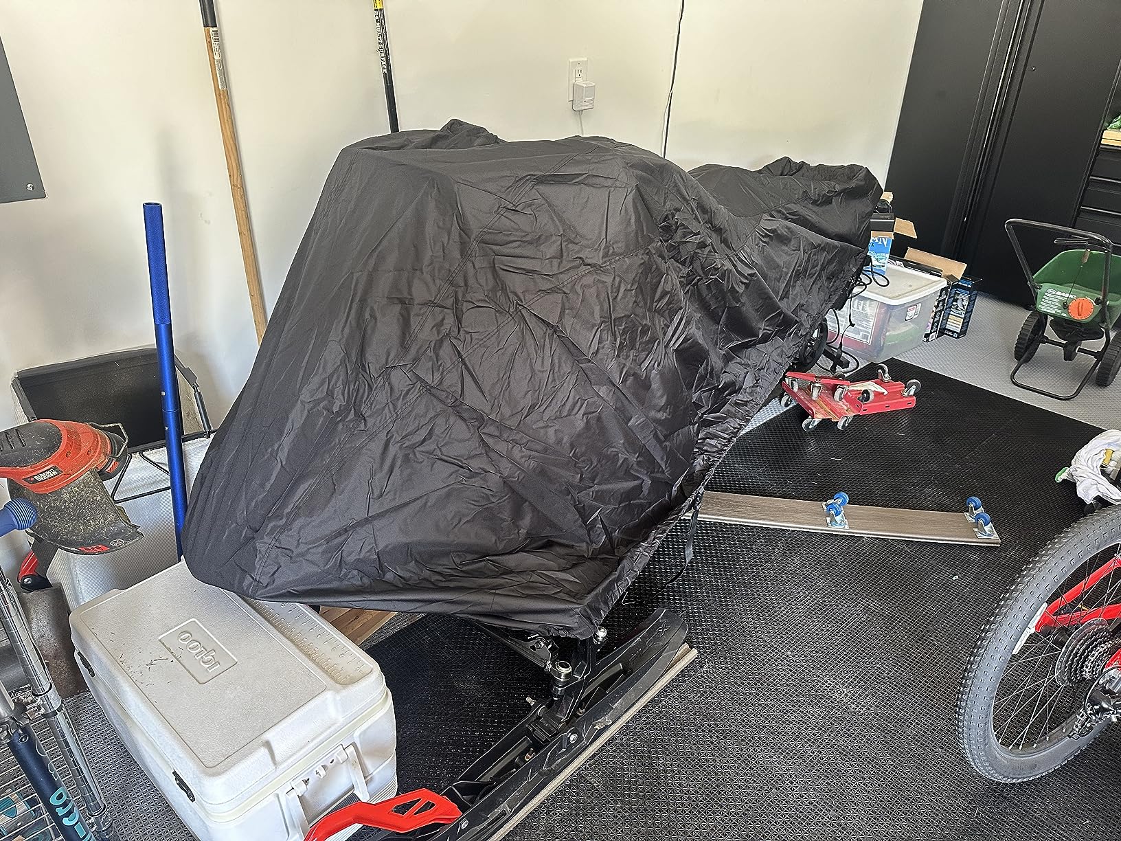 Pyle Snowmobile Cover, Waterproof, Heavy Duty, Marine Grade Polyester, 113