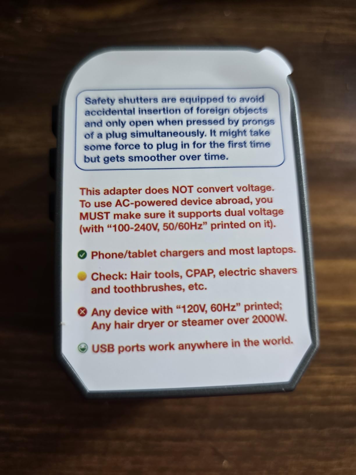EPICKA Universal Travel Adapter, European Travel Plug Adapter (Not a Voltage Converter) - International Power Adapter Worldwide Charger with USB-C & 4 USB-A Ports, Travel Essentials (TA-105, Grey) customer photo 2