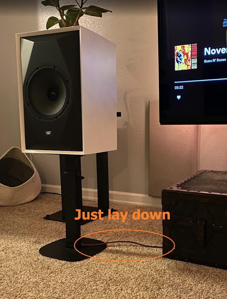 Micca 14 Gauge Pure Copper Speaker Cables, 13 Feet Each (4 Meters), 2 Pack Pair, Gold Plated Banana Plugs Connectors, Soldered Construction, Slim Design, 245 Strands, for Stereo or Home Theater customer photo 1