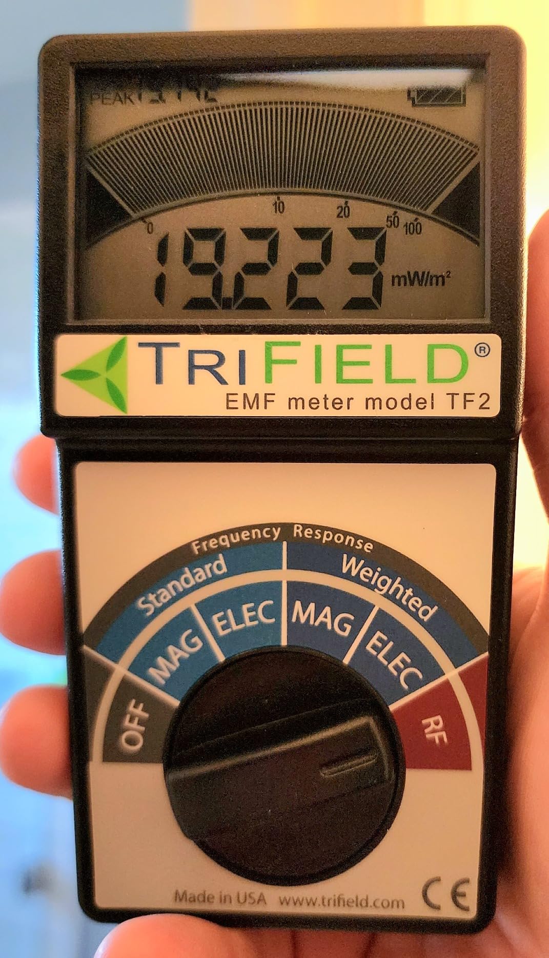 EMF Meter Model TF2 - Made in USA - #1 Handheld EMF Detector for Magnetic/Electric/Radio Fields with Unlimited Free Support in The U.S. to Help Solve Your EMF Problems customer photo 1