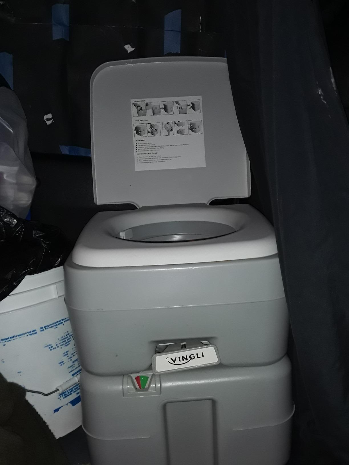 VINGLI Portable 5.3 Gallon Camping Toilet w/Carrying Bag,Large Capacity Tank for Camping,Boat/Truck customer photo 2