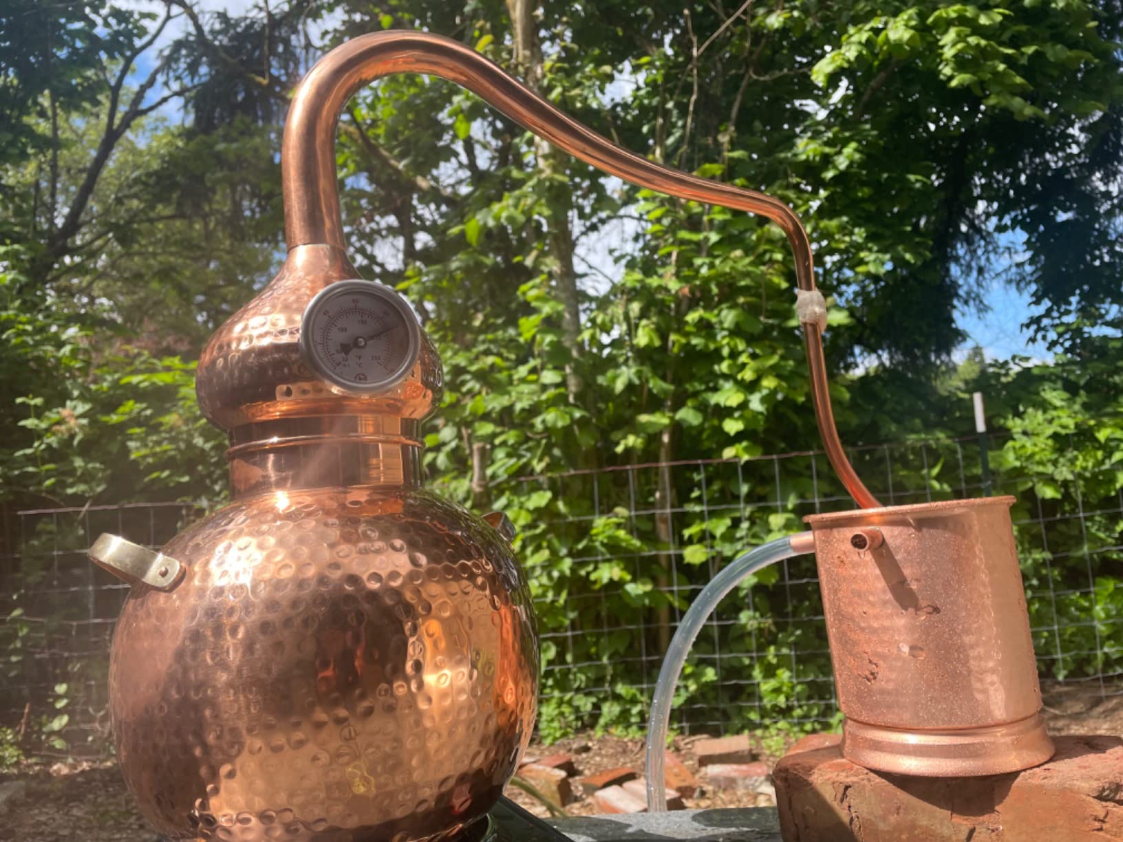 5 litres Pure Copper Alembic Still for Whiskey, Moonshine, Essential Oils by Copperholic customer photo 1