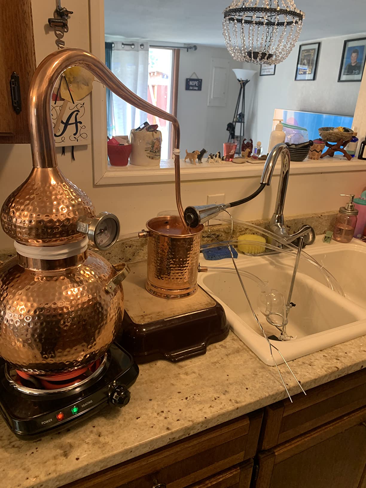 5 litres Pure Copper Alembic Still for Whiskey, Moonshine, Essential Oils by Copperholic customer photo 2
