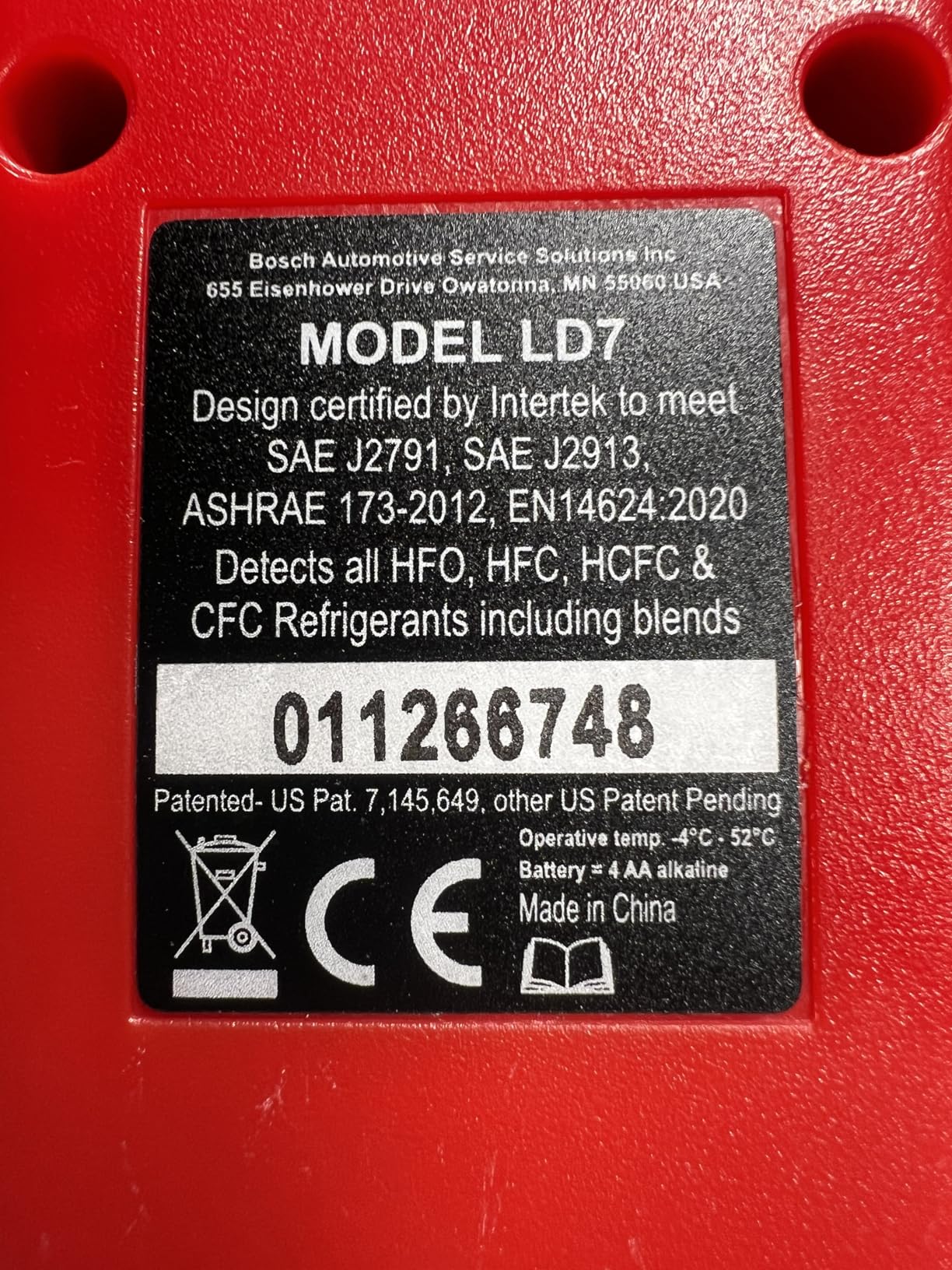 Robinair LD7 Premium Refrigerant Leak Detector, Red customer photo 1