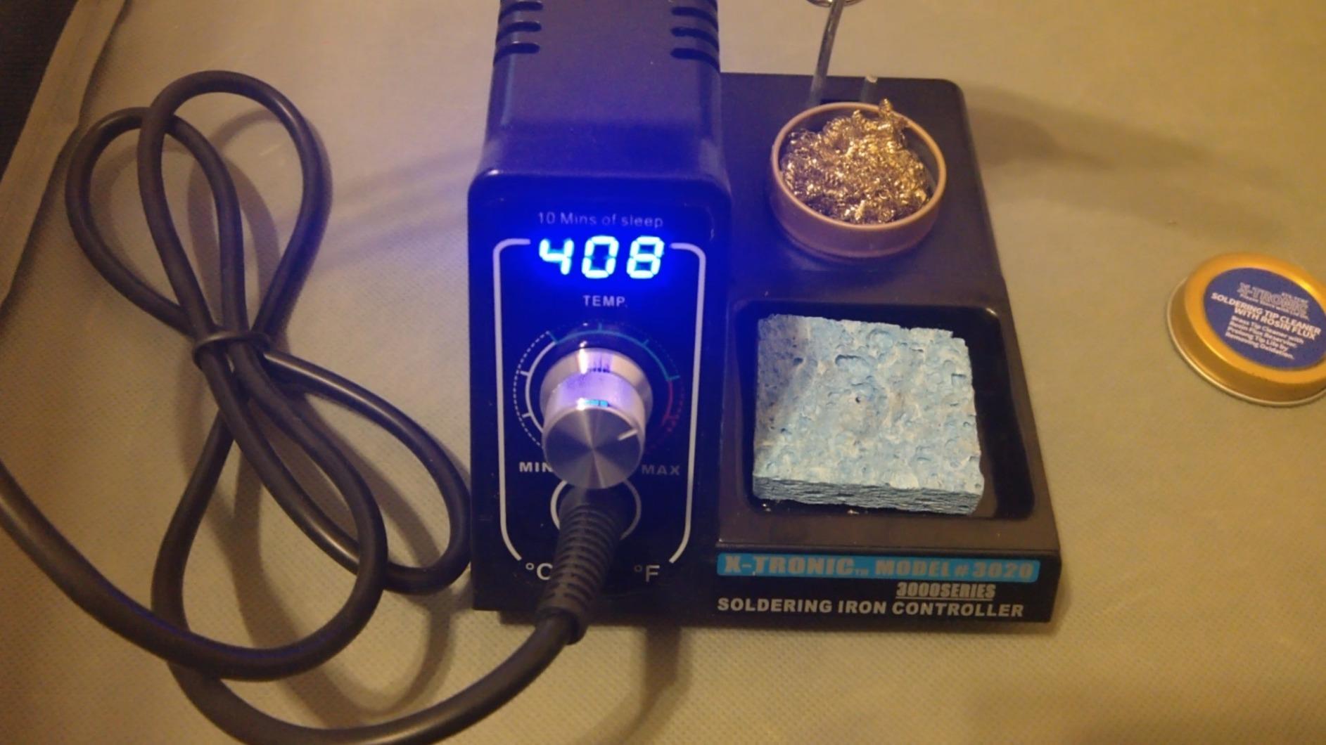 The Original X-Tronic 3020-XTS - 75W Soldering Iron Station Kit - 2 Helping Hands - Silicone Tool Mat - 5 Extra Tips - 50g Roll of Solder - Brass Sponge - Cleaning Flux - C/F Conversion - Auto Sleep! customer photo 1