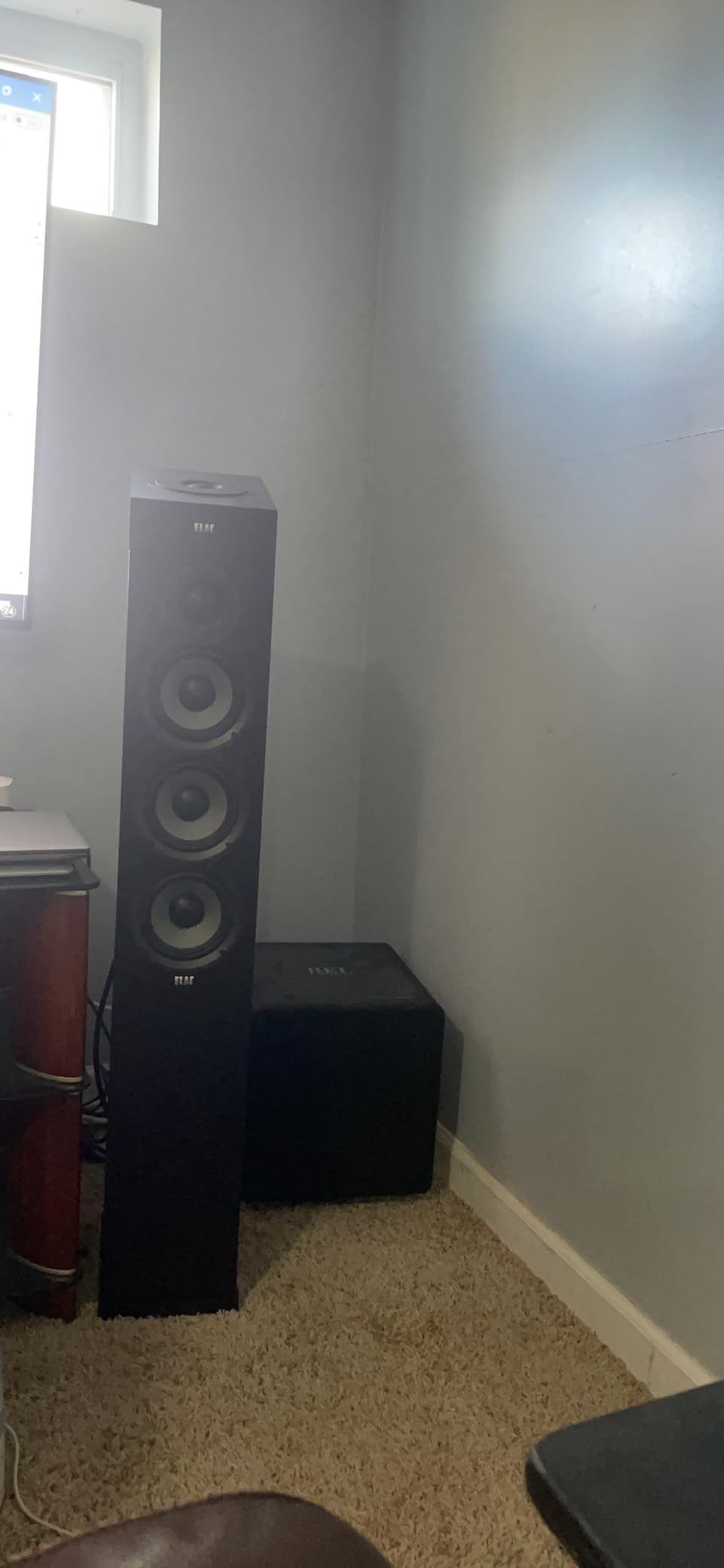 ELAC Debut 2.0 A4.2 Dolby Atmos Module Speakers, Black (Pair) - Concentric Driver with 0.5