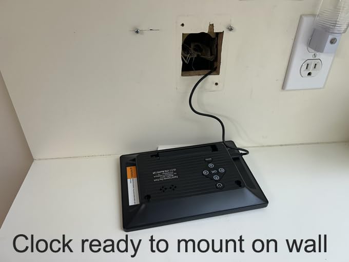 SSYA 7 Inch Calendar Clock - 12 Alarm Options, Level 5 Auto Dimmable Display, Extra Large Impaired Vision Digital Clock with Non-Abbreviated Day & Month customer photo 2