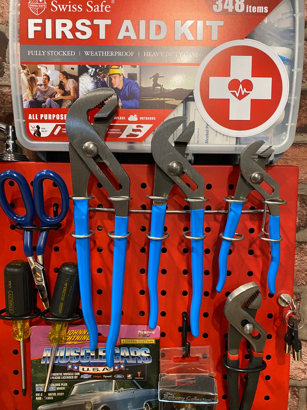 Swiss Safe 2-in-1 First Aid Kit for Car, Travel & Home, Businesses - Bonus Mini Kit for Medical Emergency Aid, Survival, Camping - FSA & HSA Eligible - 348 Pcs, Large Hardcase FAK customer photo 1