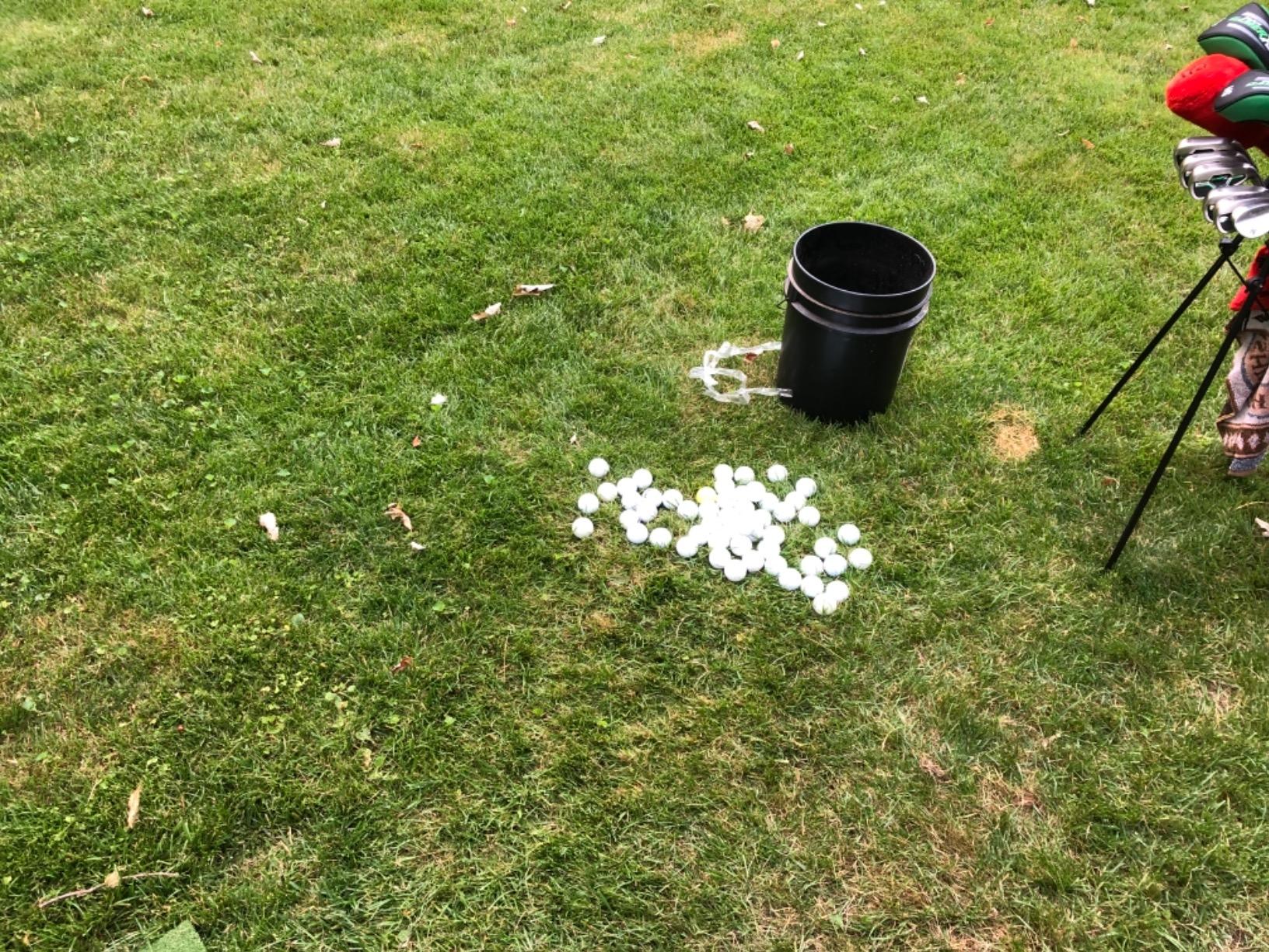 Amazon Basics Golf Practice Net customer photo 2