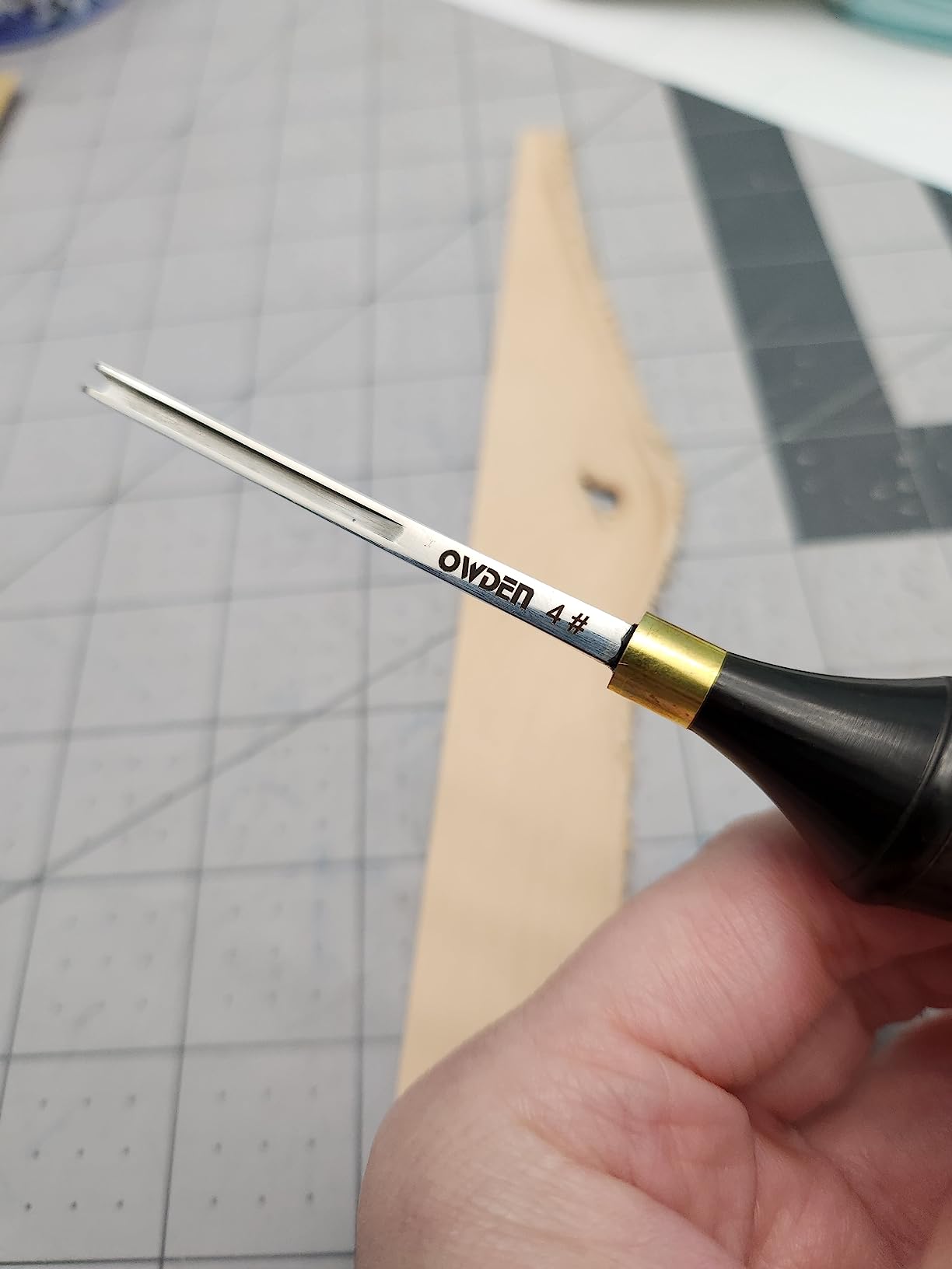 OWDEN Professional Edge beveles for Leather Craft (3#),Leather Tool customer photo 1