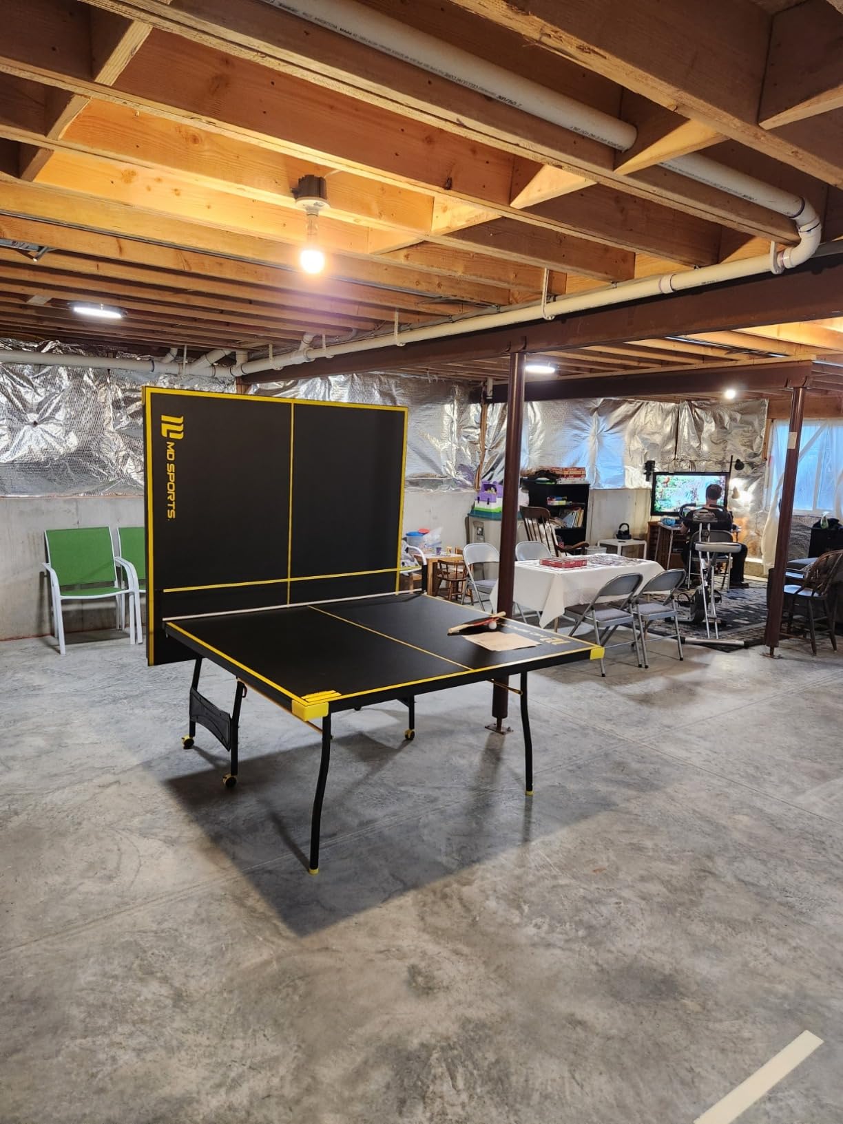 MD Sports Table Tennis Tables Multiple Styles Ping Pong Tables, Foldable for Easy Storage with Nets Included, Perfect for Family Game Rooms | Multiple Styles, Easy Storage, Nets Included, Family Game Rooms customer photo 2