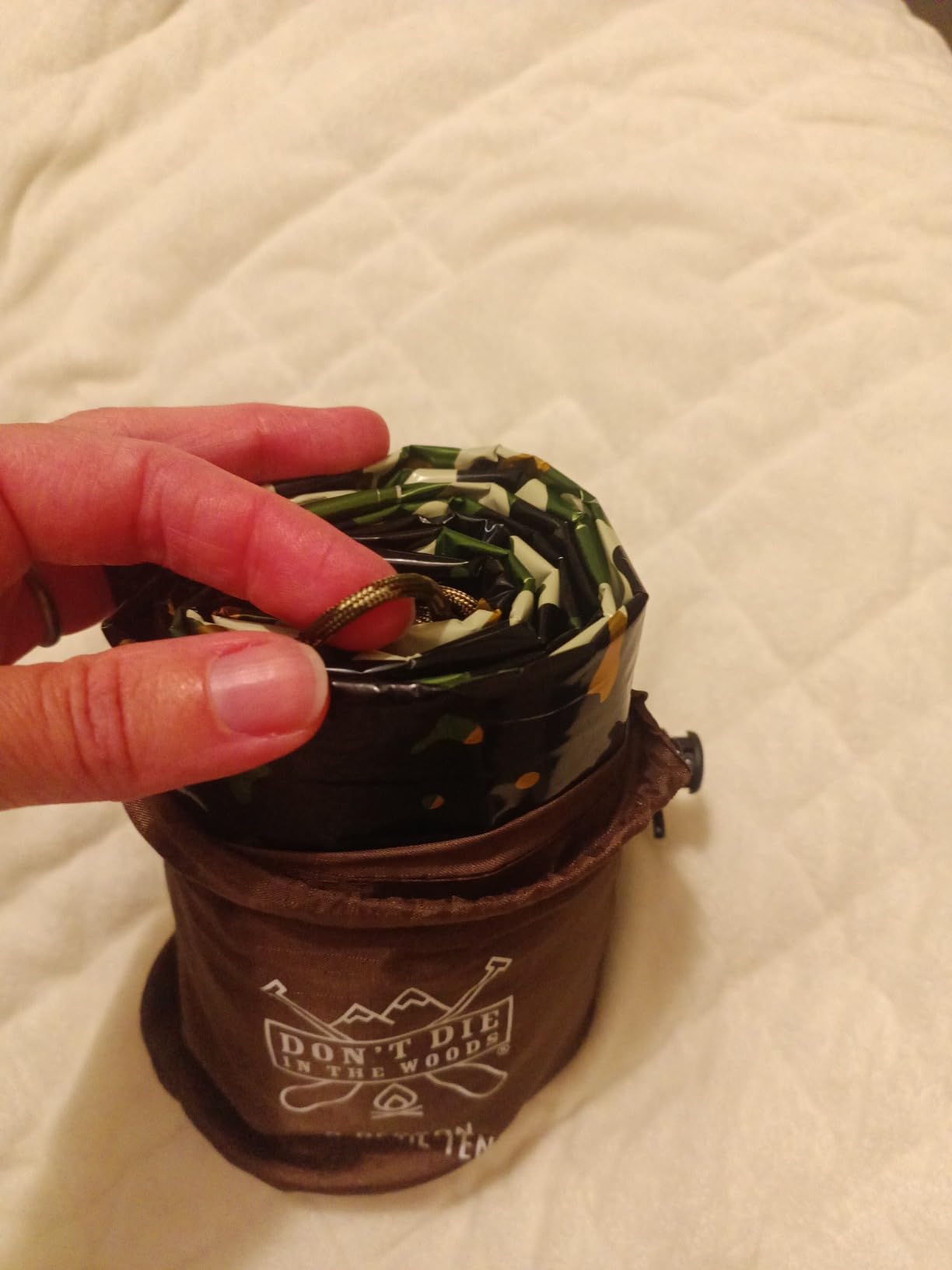 Don't Die In The Woods - Survival Tent - Made with Extra-Thick Space Blanket Thermal Mylar - Emergency Shelter Tube Tent - One of The 10 Essentials for Hiking, Camping, First Aid Kits customer photo 2