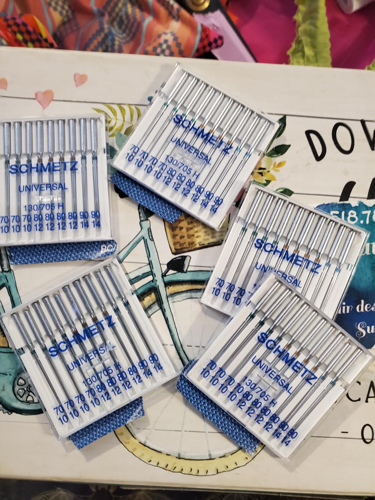 50 Schmetz Universal Sewing Machine Needles - Assorted Sizes - Box of 5 Cards customer photo 1