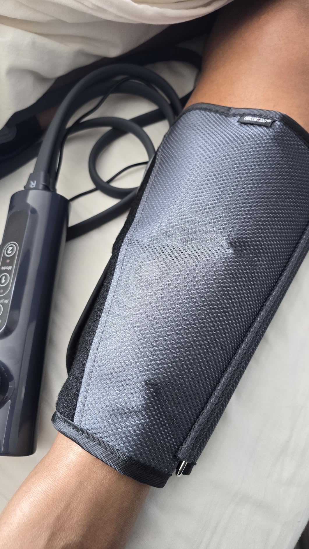 CINCOM Leg Massager for Circulation and Pain Relief, Air Compression Calf Massager with 2 Modes 3 Intensities Helpful for RLS Edema and Muscle Soreness customer photo 2