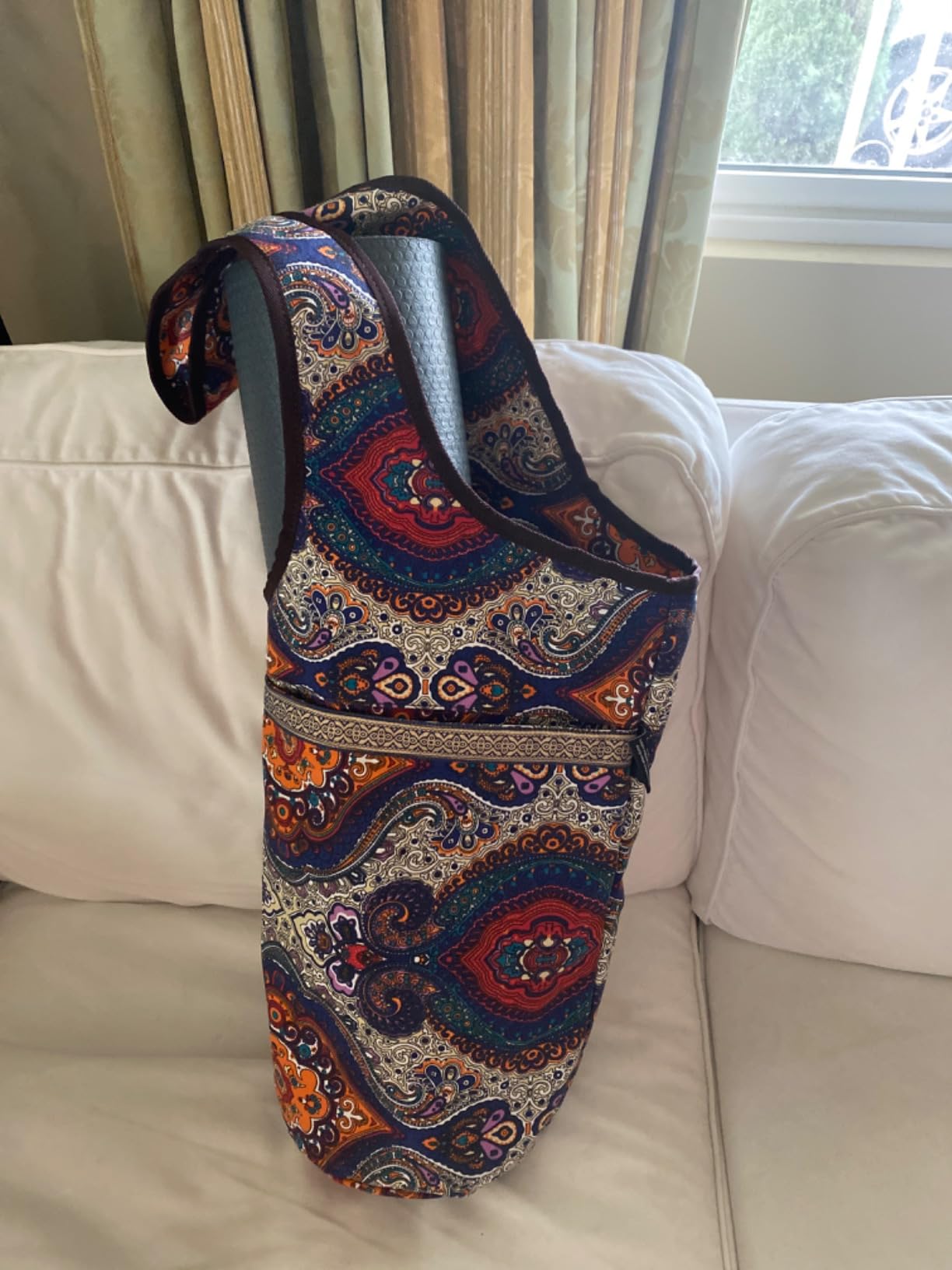 Ewedoos Canvas Yoga Mat Bag Fits Most Mats Yoga Bag with Large Storage Pockets to Hold More Accessories Ideal for Pilates Workout Gifts & Travel customer photo 1