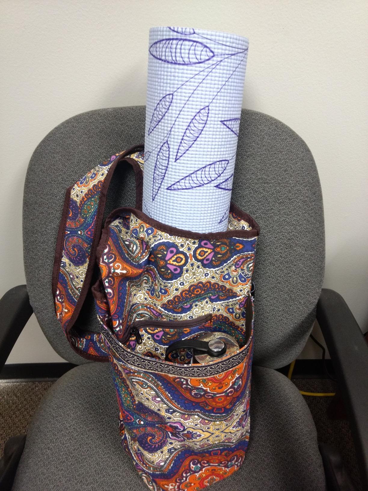 Ewedoos Canvas Yoga Mat Bag Fits Most Mats Yoga Bag with Large Storage Pockets to Hold More Accessories Ideal for Pilates Workout Gifts & Travel customer photo 2