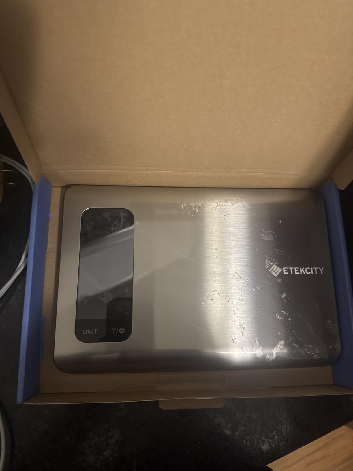 Etekcity Smart Food Kitchen Scale with Nutritional Calculator, Free App with 19 Nutrients Tracking, Calorie, Marco, Digital grams and ounces for weight loss, Premium Stainless Steel, 11lb customer photo 1