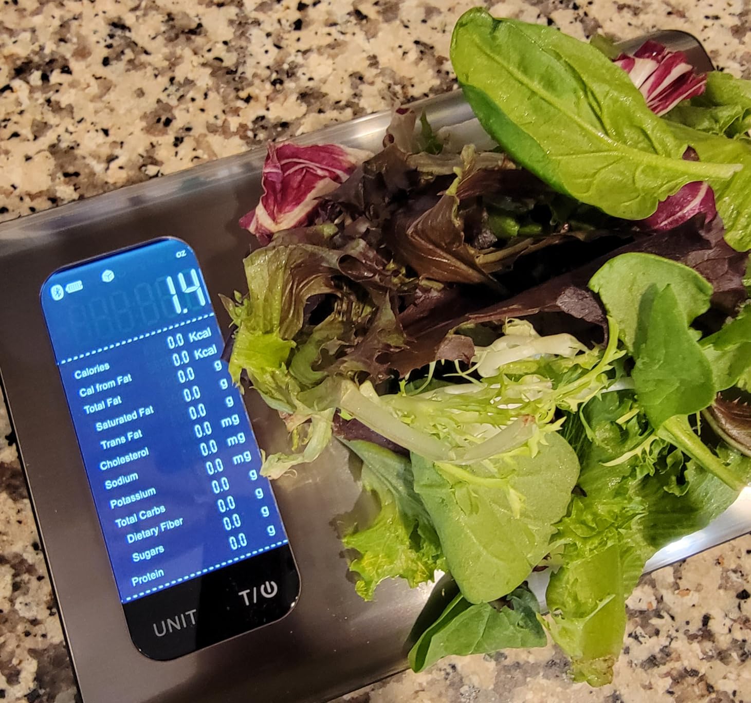 Etekcity Smart Food Kitchen Scale with Nutritional Calculator, Free App with 19 Nutrients Tracking, Calorie, Marco, Digital grams and ounces for weight loss, Premium Stainless Steel, 11lb customer photo 2