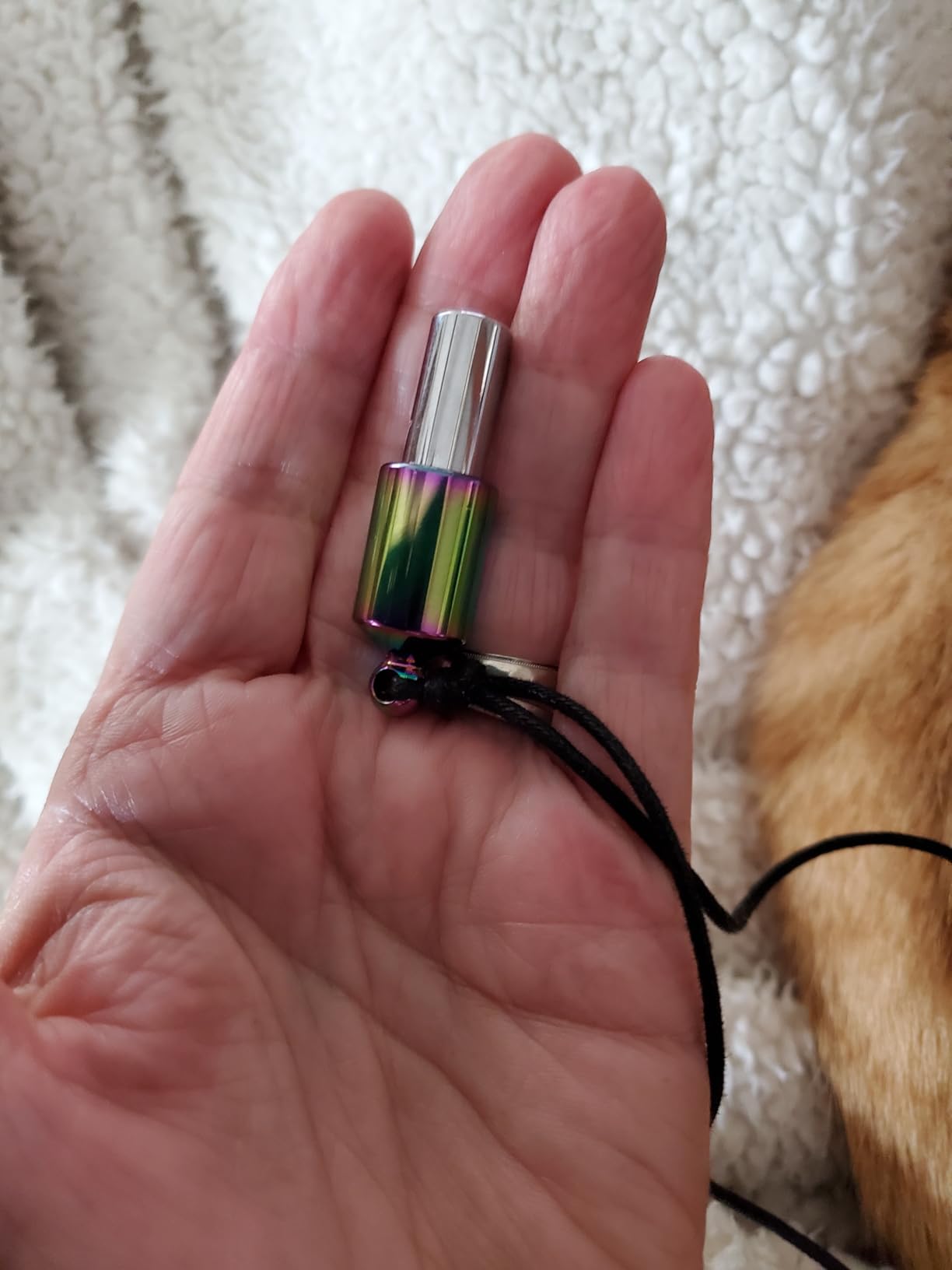 LOVETUNER 528Hz Breathing Necklace for Stress Relief, Mindfulness & Meditation | Sound Healing Whistle for Anxiety, Focus, Calm & Relaxation | Emotional Wellness, Inner Peace & Balance Necklace customer photo 1