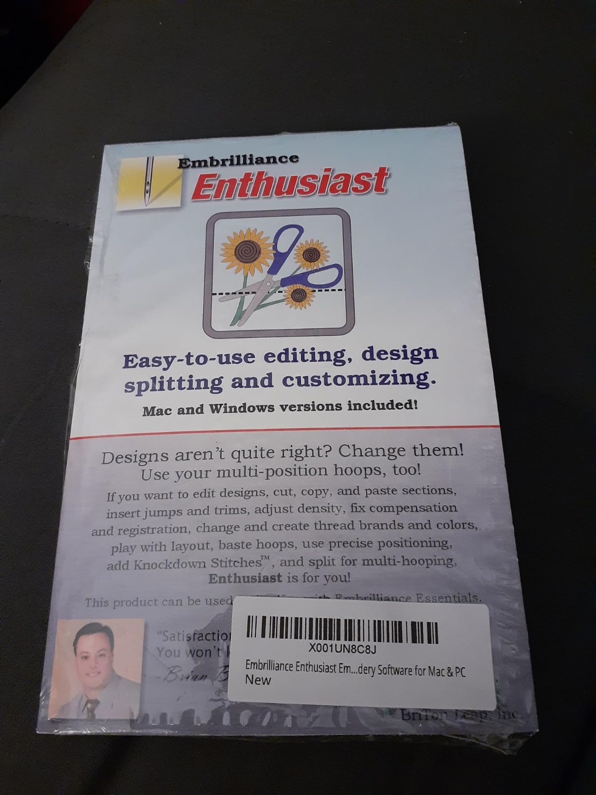 Embrilliance Enthusiast Embroidery Software for Mac & PC customer photo 2