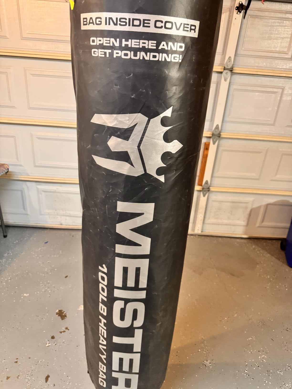 Meister 100lb Filled Heavy Bag for Boxing, MMA & Muay Thai - 60