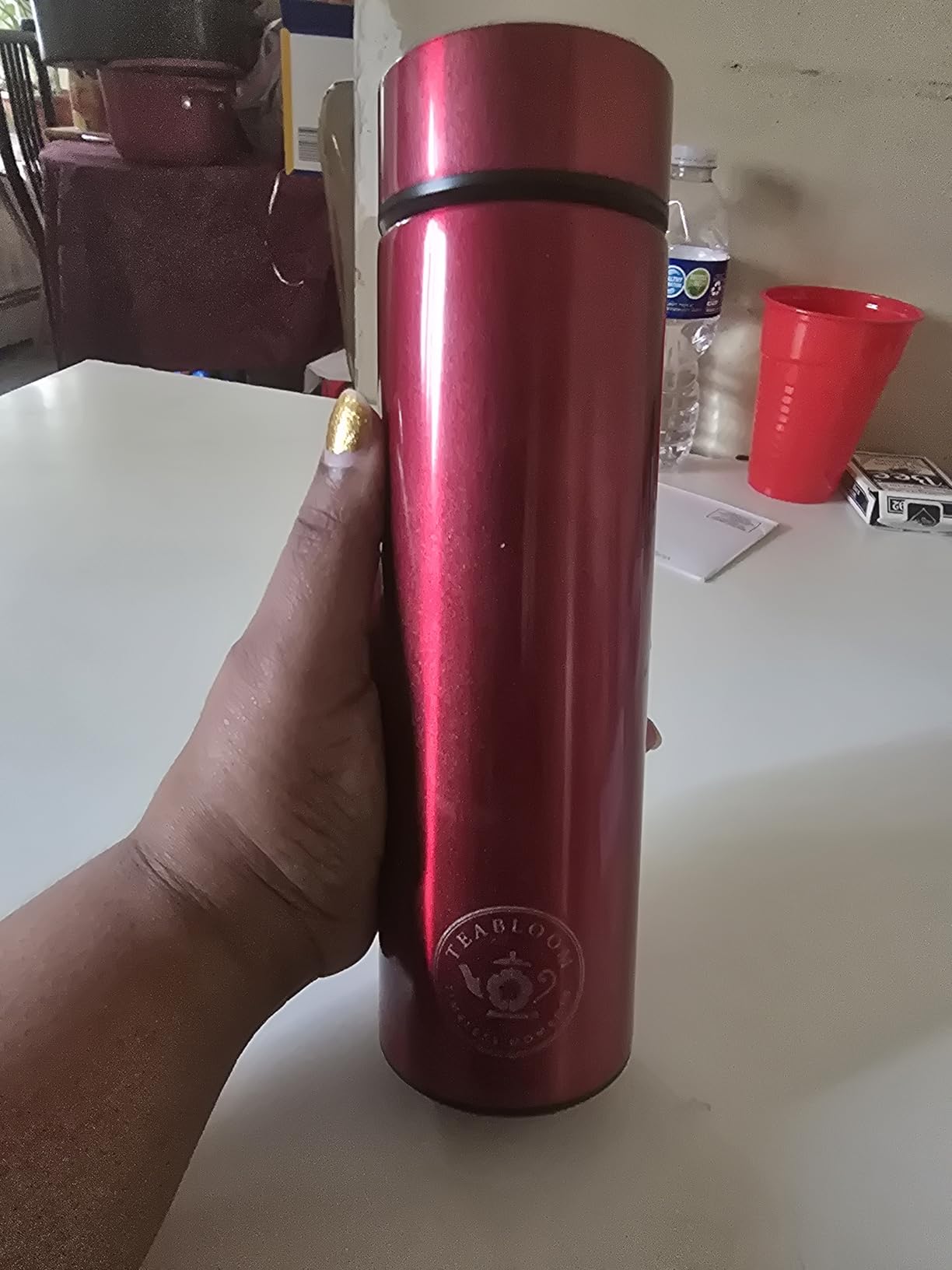 Teabloom - The ORIGINAL All-Brew Travel Tumbler & Thermos | OPRAH's Favorite | 16oz/480ml Stainless Steel Insulated Water Bottle/Tea Flask/Cold Brew Coffee Mug customer photo 2