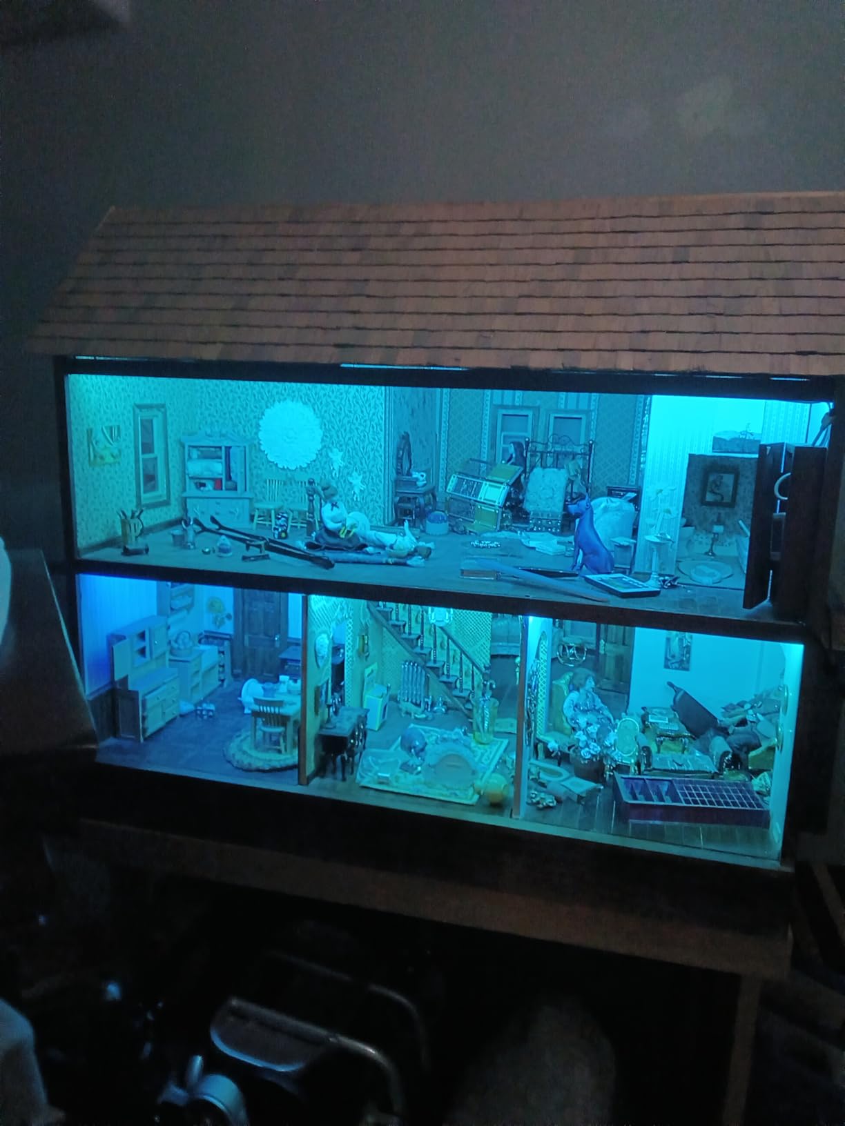 SUPERNIGHT RGB Light Strip Remote Controller, 2-in-1 4 Pin Dimming Dimmer Brightness Flash Mode Control Options for LED Tape Light,12V DC LEDs Rope Lighting (2 Ports) customer photo 1