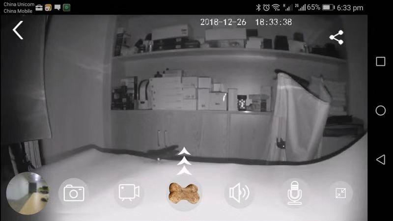 Dog Camera Treat Dispenser,WiFi Full HD Pet Camera with Two-Way Audio and Night Vision,Compatible with Alexa (2.4G WiFi ONLY) (Petalk AI) customer photo 1