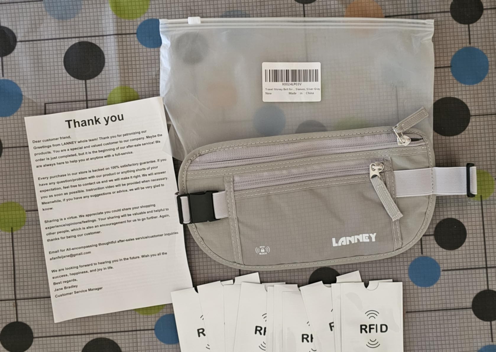 Money Belt for Travel Women and Men Slim Hidden Travel Wallet with RFID Blocking customer photo 2