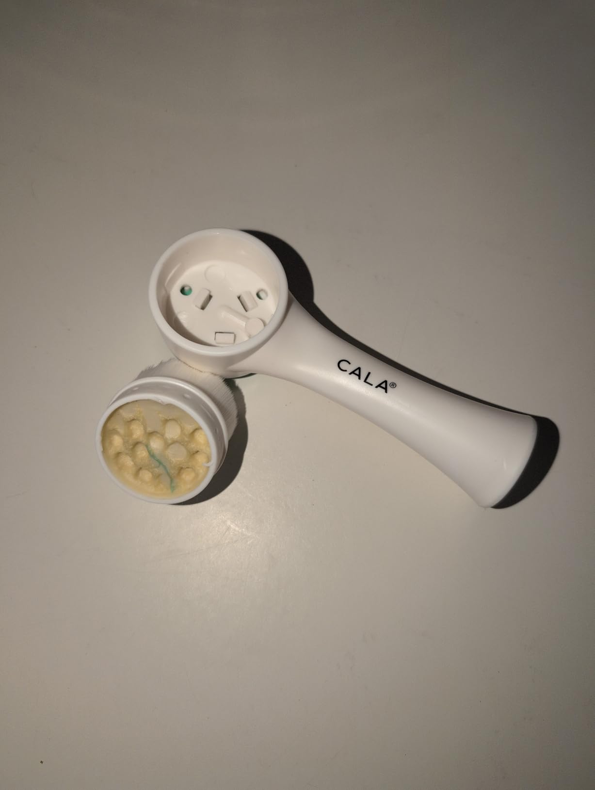 CALA Dual-Action Facial Cleansing Brush (Pink), Superfine Soft Bristles Deep Clean Pores, Removes Oil, Dirt, Long-Wear Makeup + Sunscreen, Water-Resistant for Shower Use customer photo 1