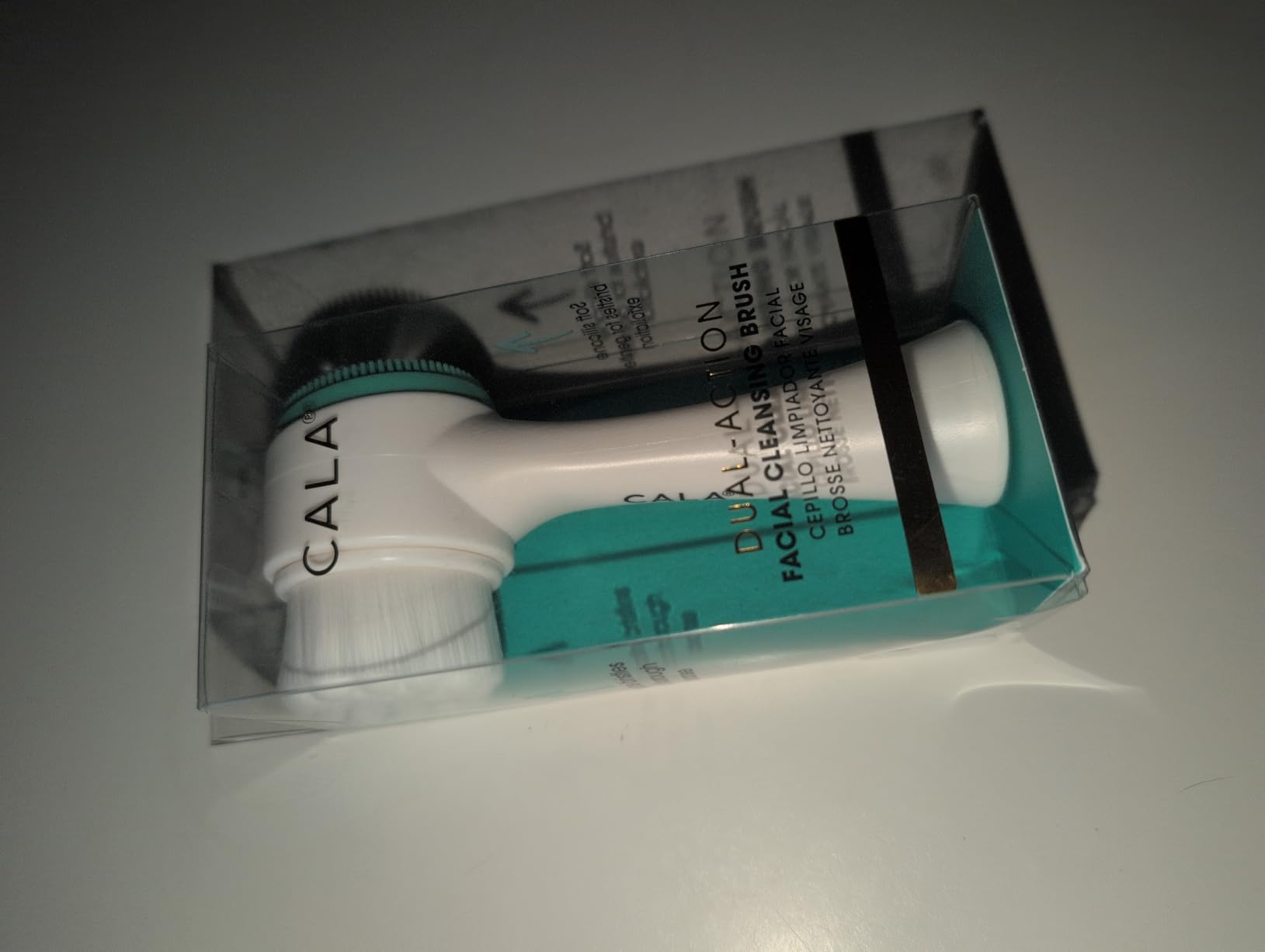 CALA Dual-Action Facial Cleansing Brush (Pink), Superfine Soft Bristles Deep Clean Pores, Removes Oil, Dirt, Long-Wear Makeup + Sunscreen, Water-Resistant for Shower Use customer photo 2