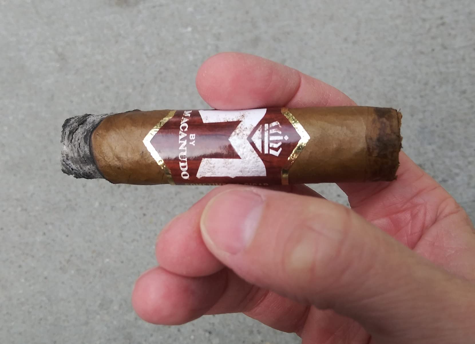 Cigar Cutter Stainless Steel Guillotine Double Cut Blade in Leather Pouch, Silver customer photo 1