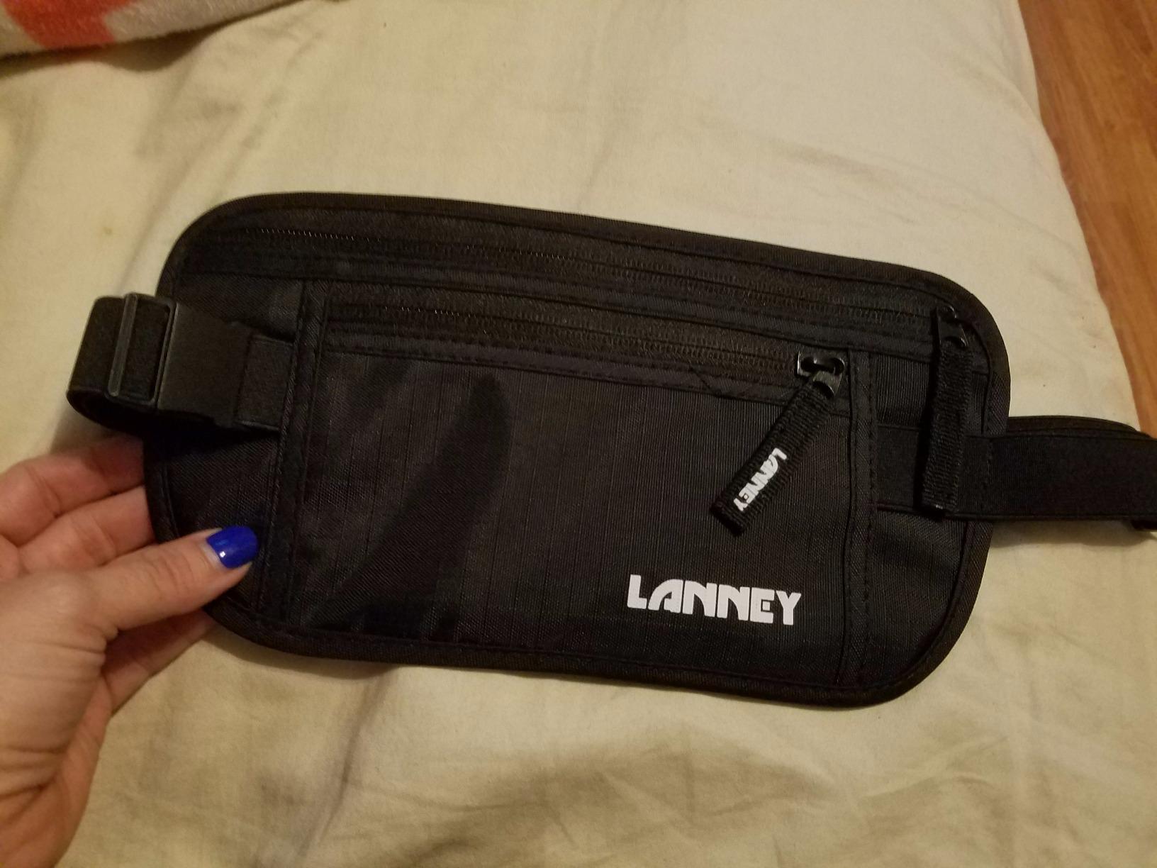 Money Belt for Travel, Slim RFID Blocking Women and Men Hidden Travel Pouch Under Clothes, Passport Holder Protect Cash, Documents, Credit Card, Bonus 2 RFID Sleeves customer photo 2