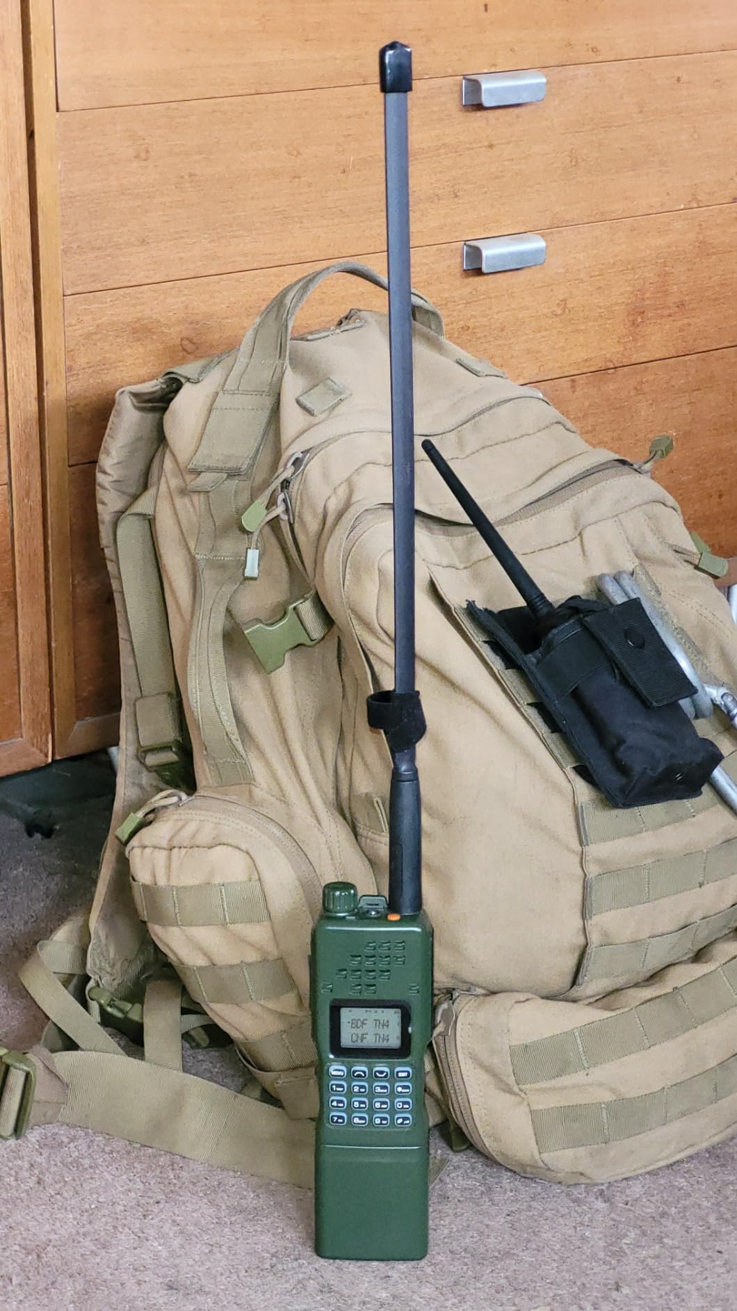 ABBREE SMA-Female Ham Radio Antenna VHF/UHF 18.8-inch 144/430MHz High Gain Foldable CS Tactical Antenna for Baofeng UV-5R Mini BF-F8HP Pro 5RM K5PLUS GM21 Quansheng K6 UVK5(8) Radio Accessories customer photo 1