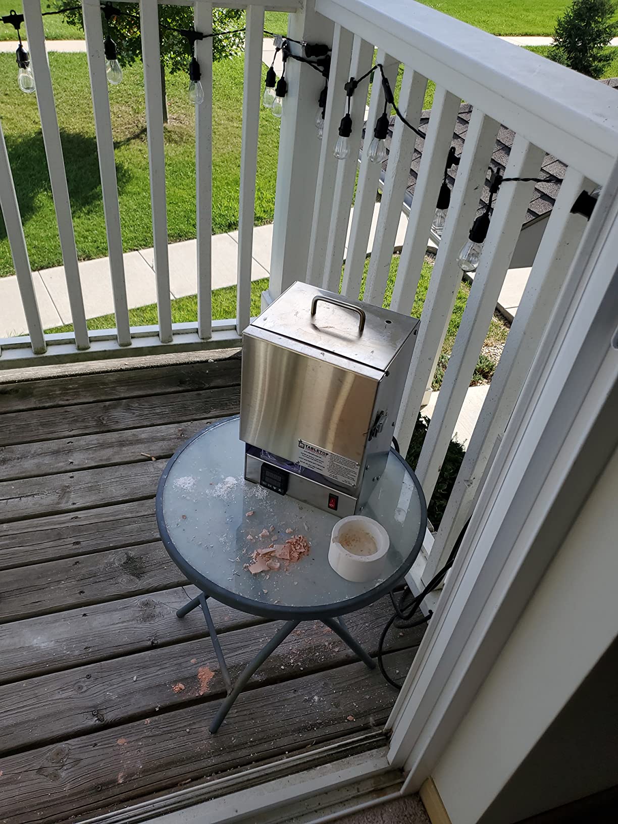 TableTop USA Hi-Temp 2200 Degree Electric Burnout Oven Kiln Vent Hole PROGRAMMABLE Controller Furnace Jewelry Making Dental Casting Wax 3D Resin PLA Burnout Made in the U.S.A. customer photo 2