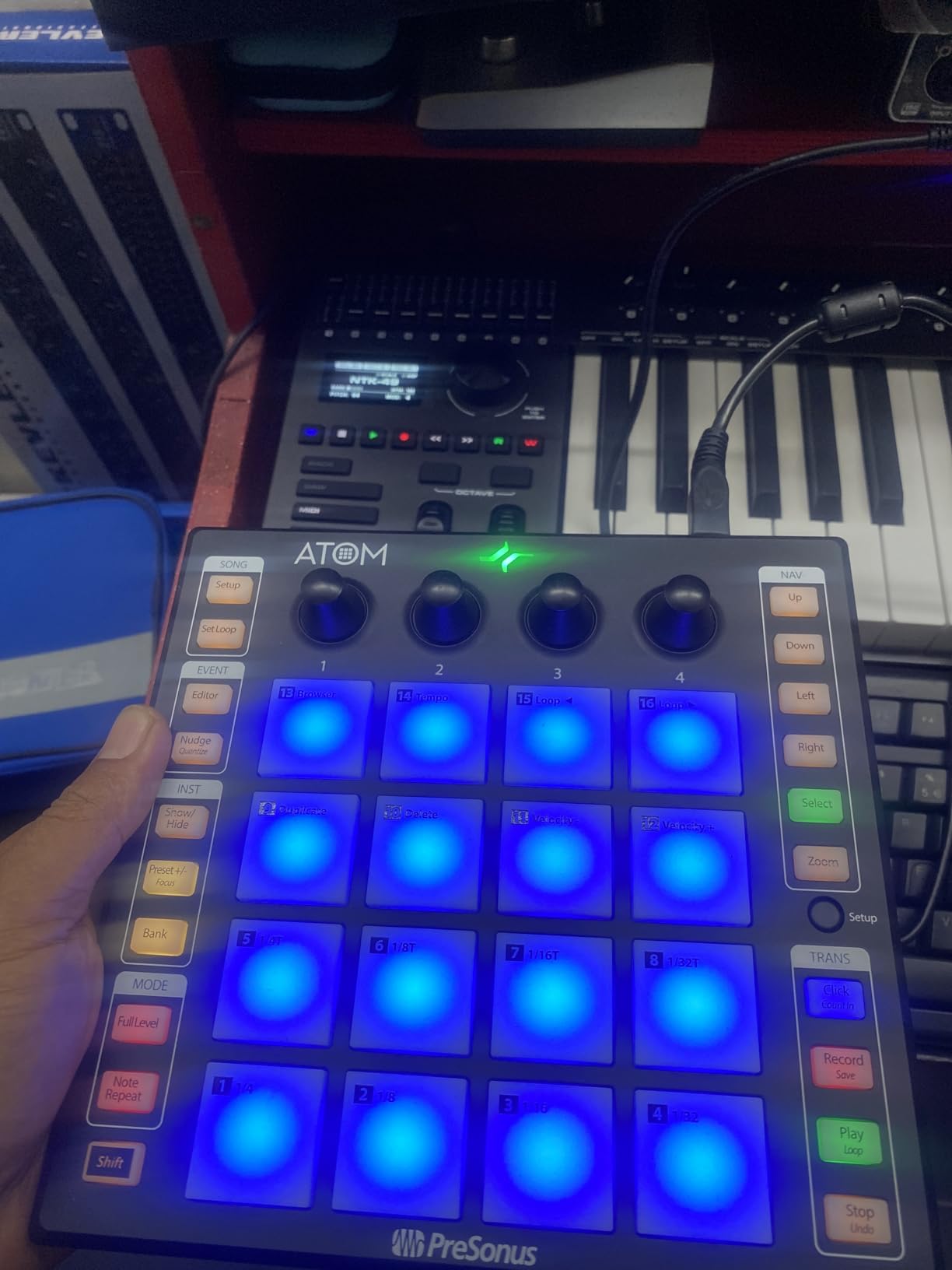 PreSonus ATOM Production & Performance Midi Pad Controller with Studio One Artist and Ableton Live Lite Recording Software customer photo 1
