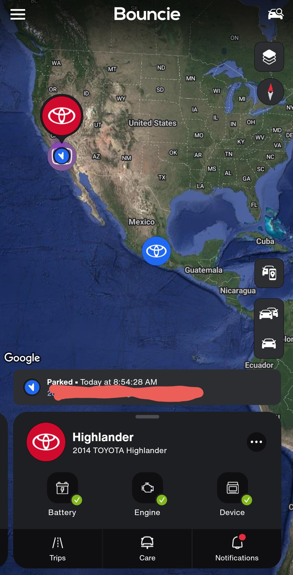 Bouncie GPS Tracker for Vehicles with Real-Time Location, Route History, Speed Monitoring, Geo-Fence & Accident Notifications - for Fleets & Family - Cancel Anytime customer photo 2