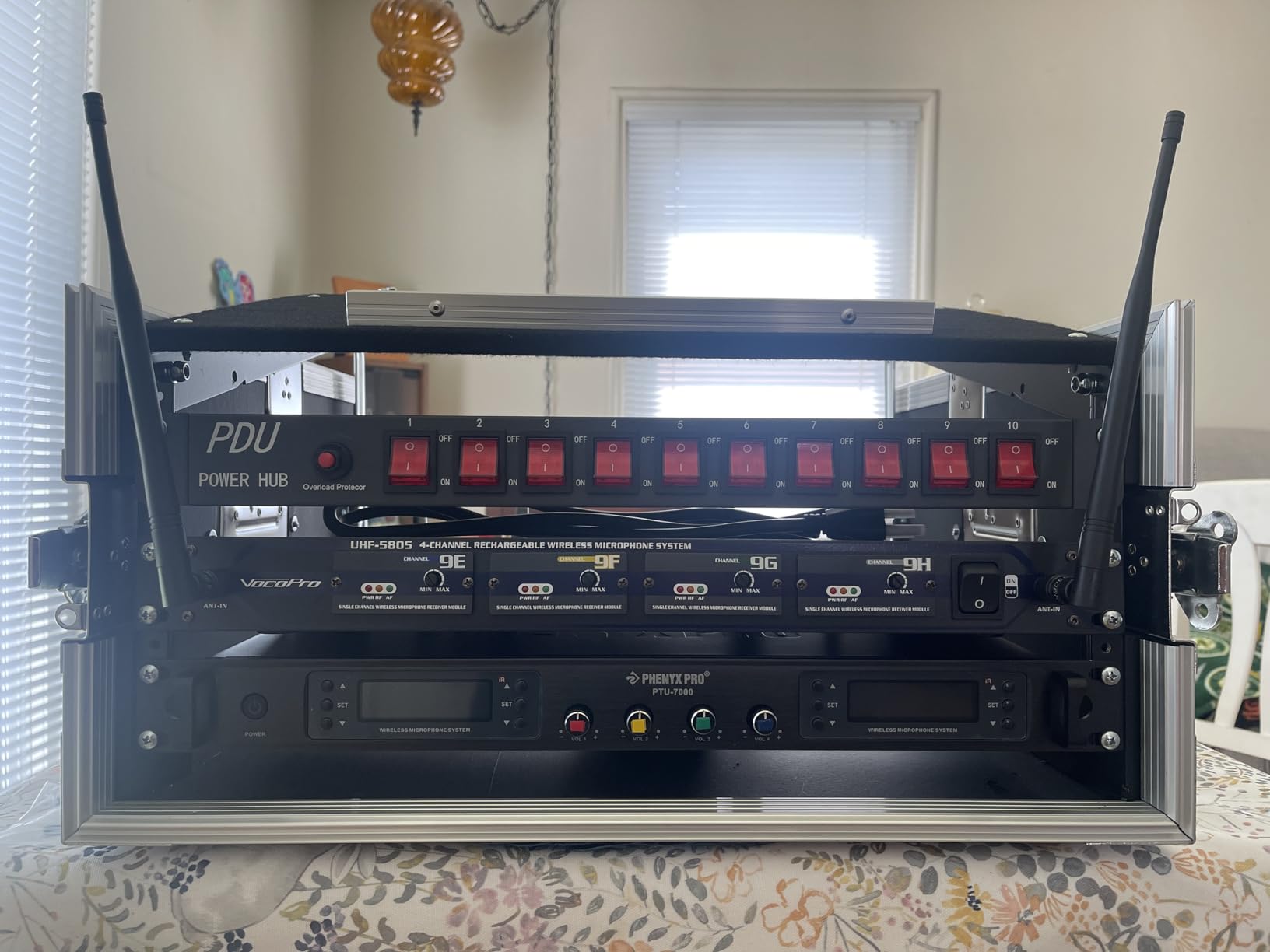 Sound Town 4U PA DJ Pro Audio Rack/Road ATA Case with 11U Slant Mixer Top customer photo 1