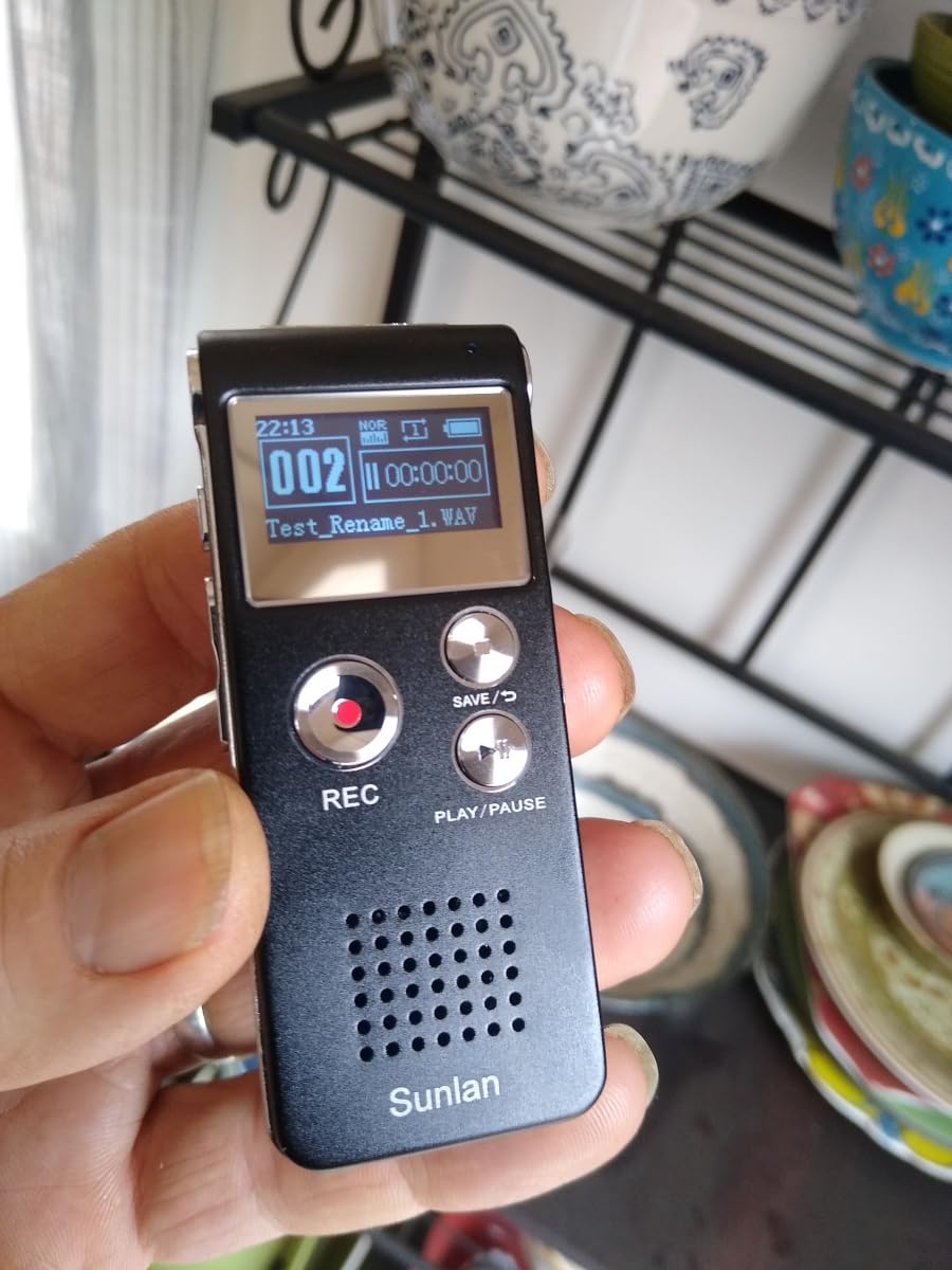 Digital Voice Recorder 16GB Voice Recorder with Playback for Lectures - USB Rechargeable Dictaphone Upgraded Small Tape Recorder Device customer photo 1