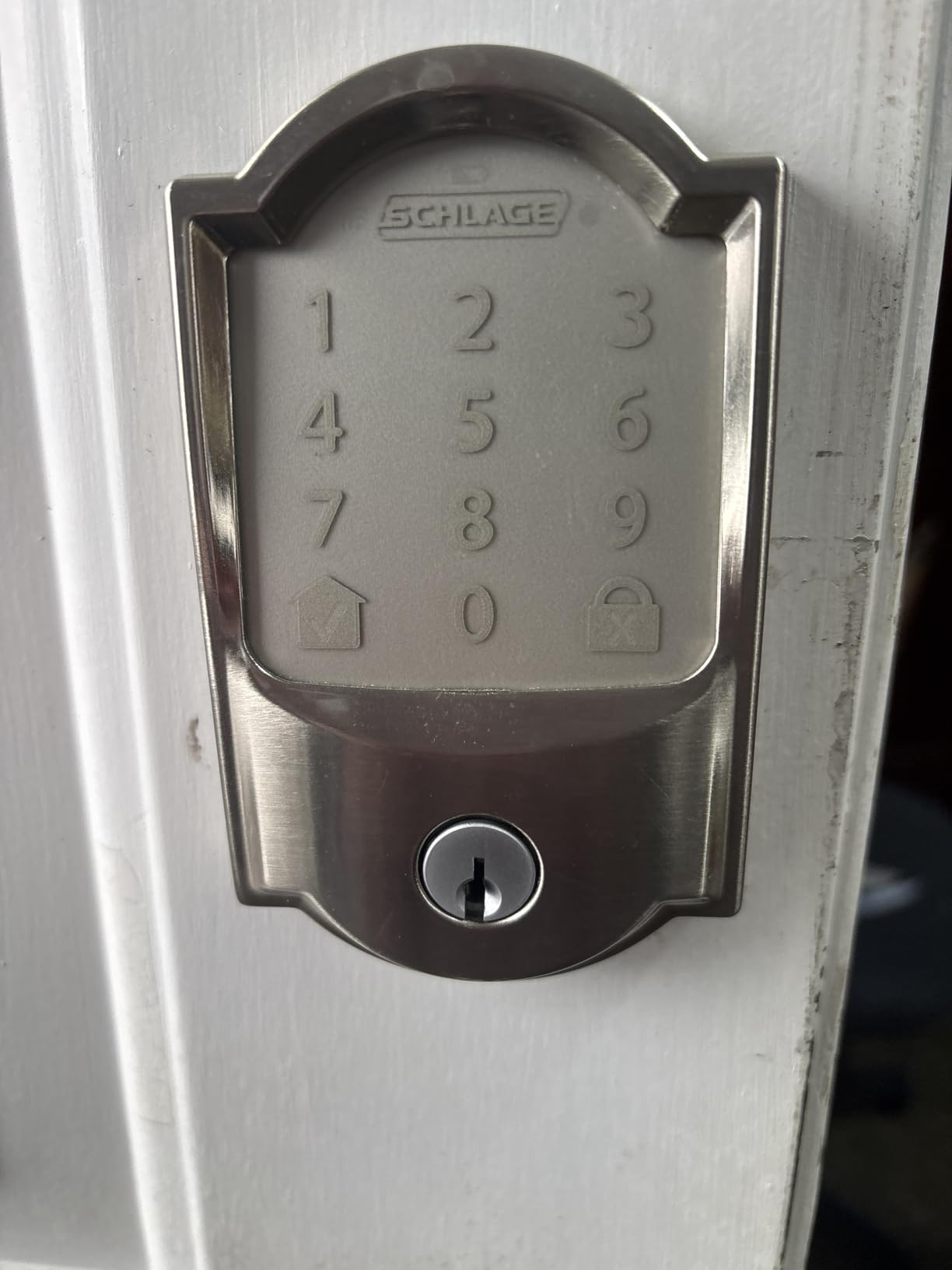 Schlage Encode Smart WiFi Deadbolt Lock for Front Door - Keyless Entry with App or Touchscreen - Works with Alexa, Hey Google, & Airbnb - Create Codes for Guests - Matte Black customer photo 1