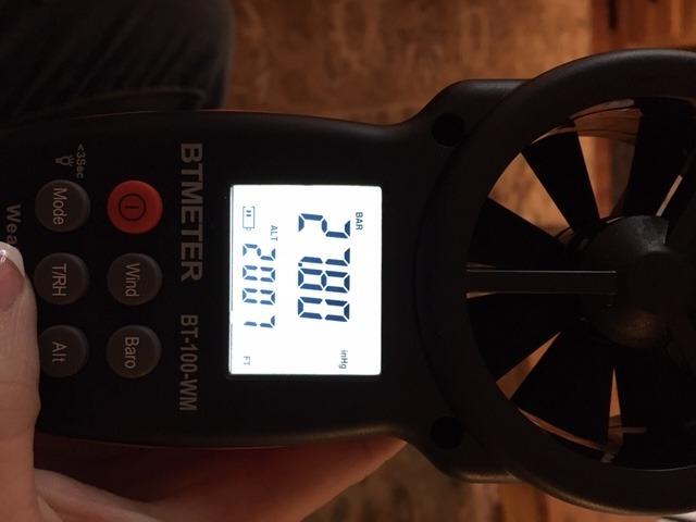 BTMETER Digital Anemometer Barometer Handheld, for Wind Speed Temperature Wind Chill Tester w/Humidity, Altitude, Barometric Pressure Meter for Climbing Drone HVAC CFM BT-100WM customer photo 1